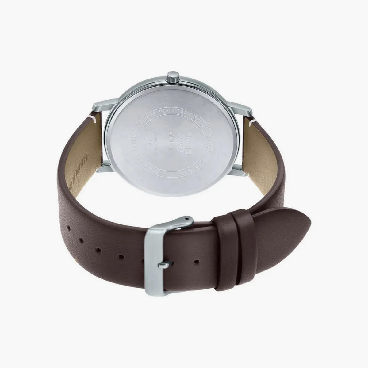 ساعة كاسيو للرجال من انالوج عقارب وسوار من جلد طبيعي أسمر - MTP-B105L-2AVDF-men-watchesandjewellery-watches-image-10