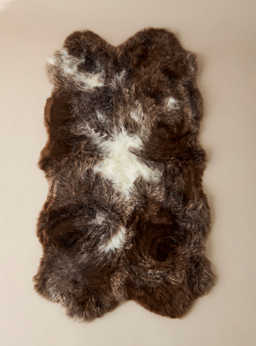 Jacquard Sheepskin Rug - 90x165 cms-household-rugsandcarpets-rugs-image-2