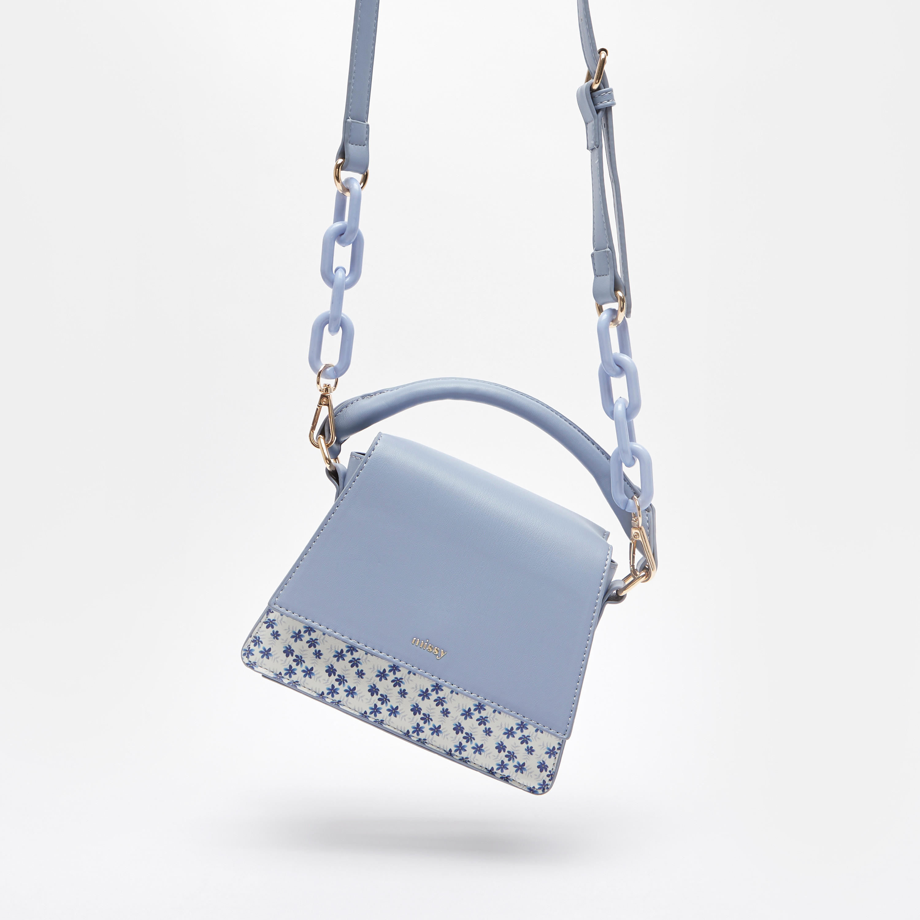 شنطة ساتشيل بطبعات زهور وطيّة اغلاق من ميسي-women-bagsandwallets-handbags-image-2