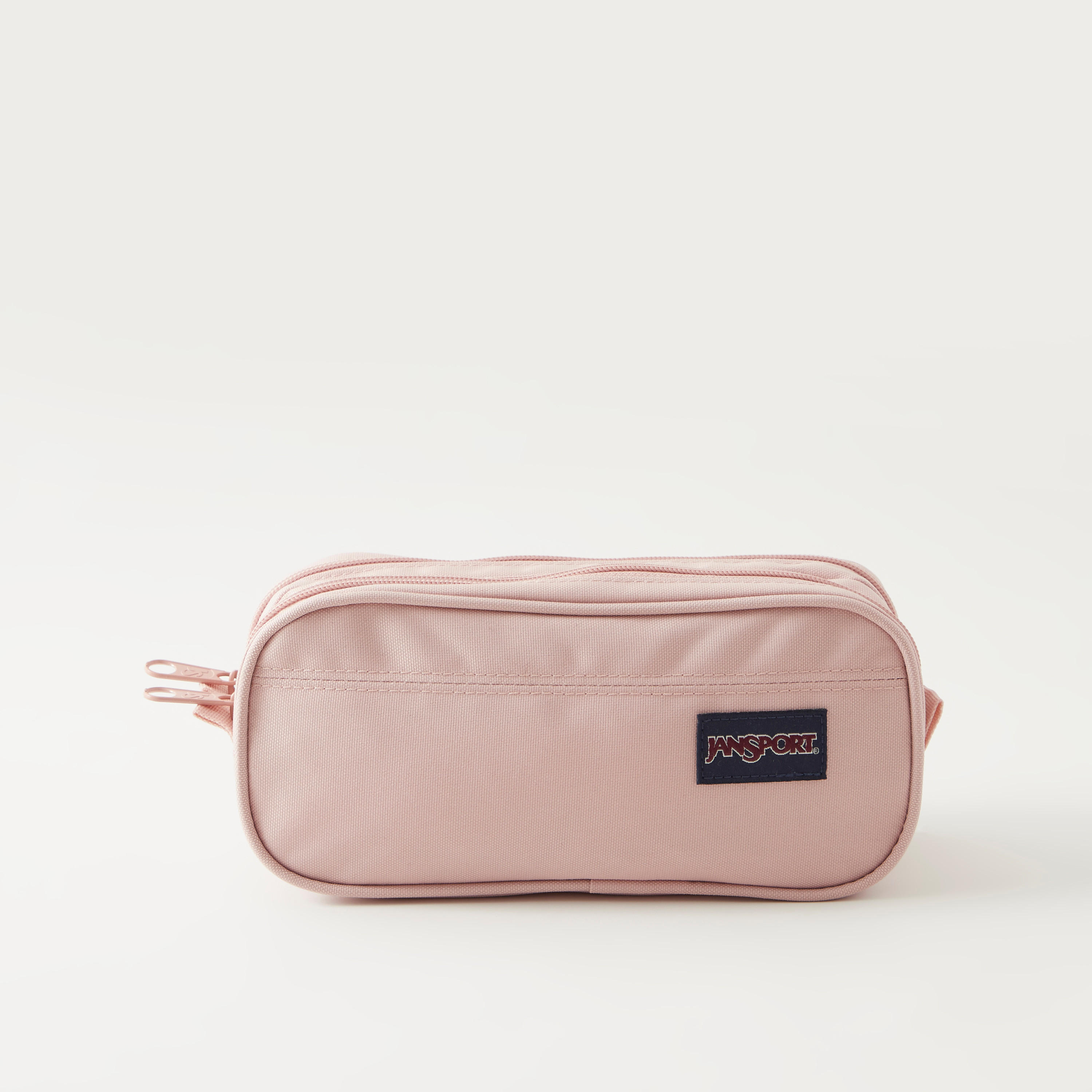 Jansport Solid Double Compartment Pouch with Zip Closure - Lifetime Warranty-school-stationery-pencilcases-image-1
