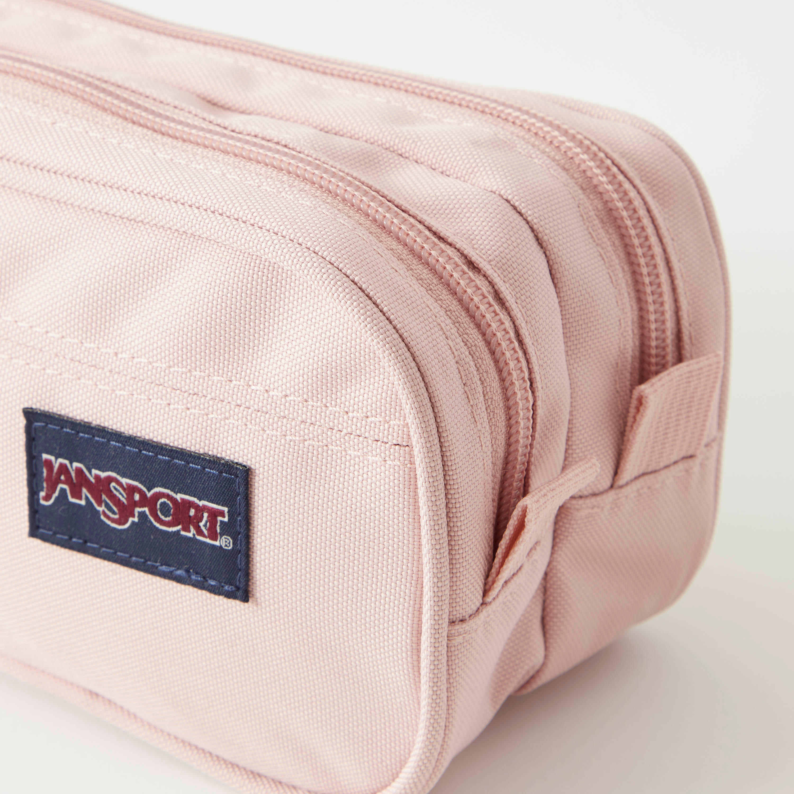 Jansport Solid Double Compartment Pouch with Zip Closure - Lifetime Warranty-school-stationery-pencilcases-image-3
