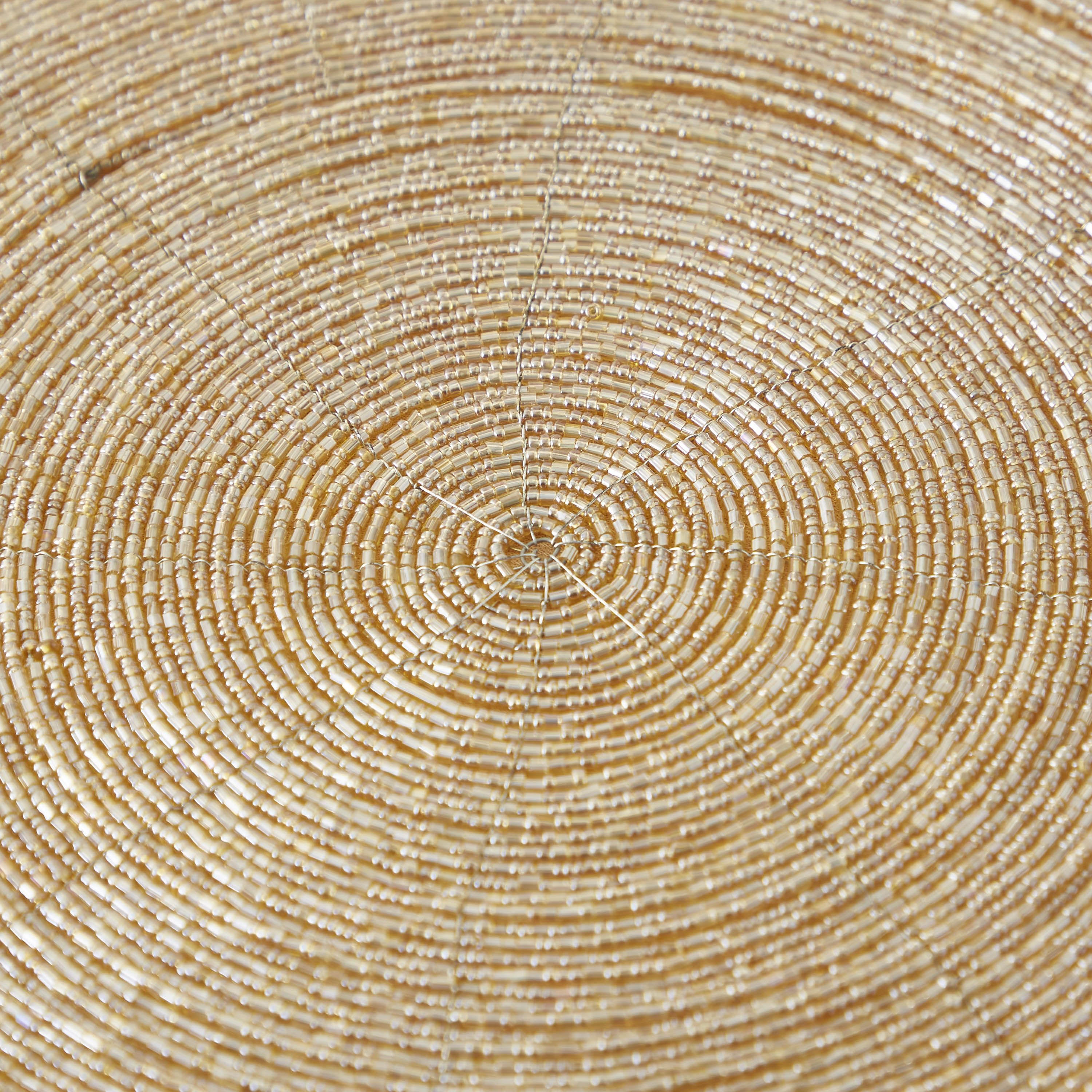 Beaded Round Placemat - 38 cms-household-dining-tablelinen-placemats-image-3
