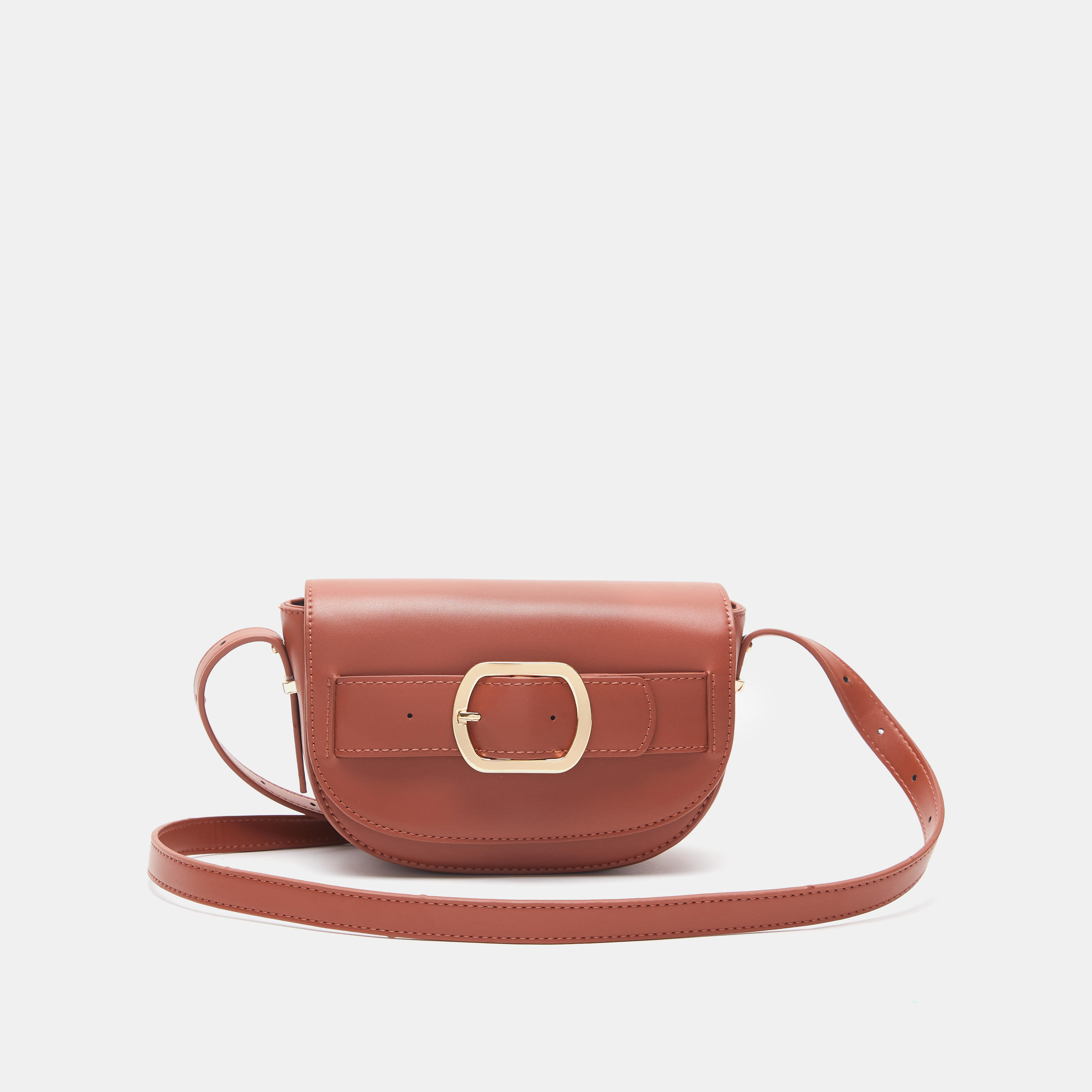 شنطة كروس بودي سادة بزينة إبزيم من سيليست-women-bagsandwallets-handbags-image-1