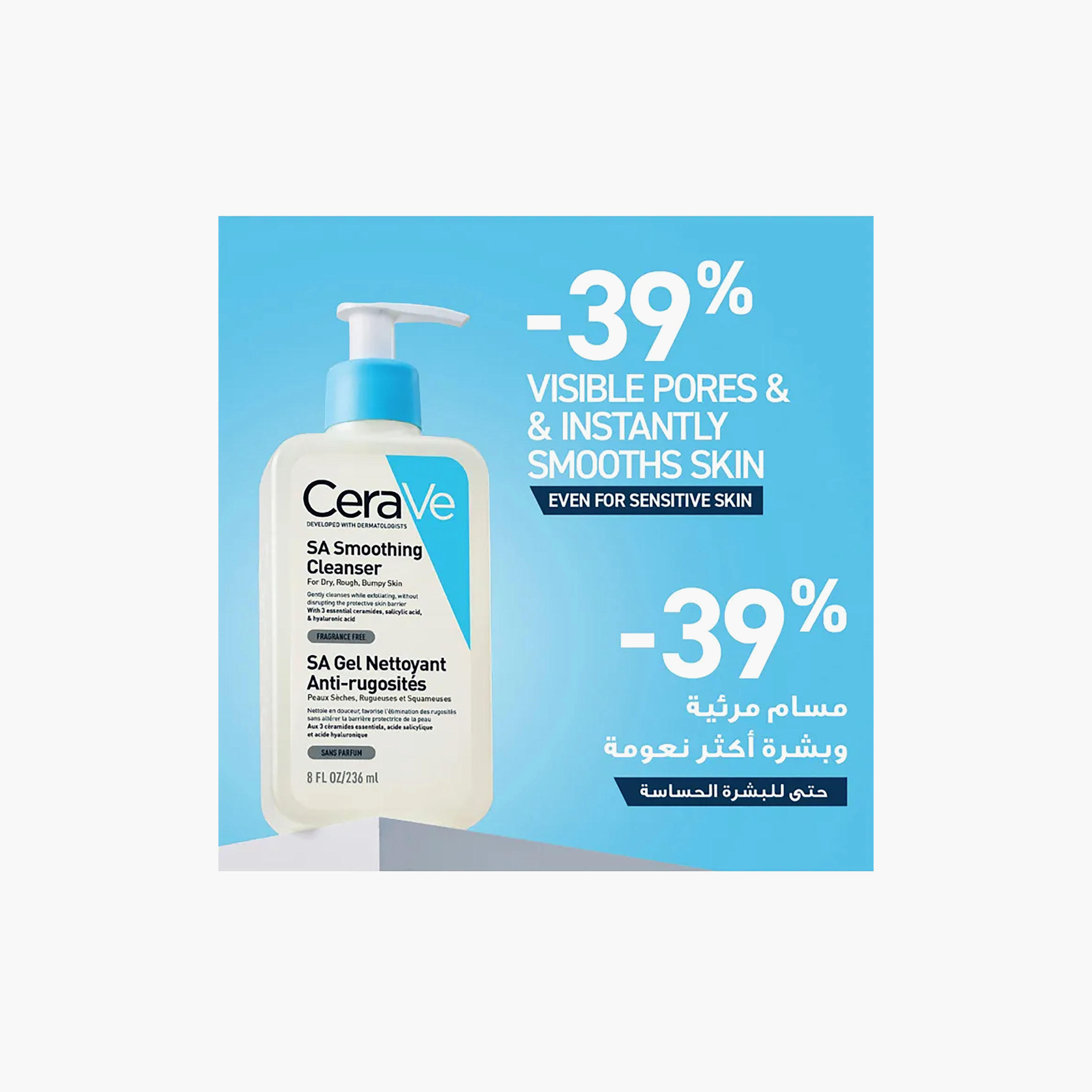 Cerave Sa Smoothing Cleanser Gel For Dry Rough Bumpy Skin 236 Ml-beautyandpersonalcare-skin-cleansers-facewash-image-6