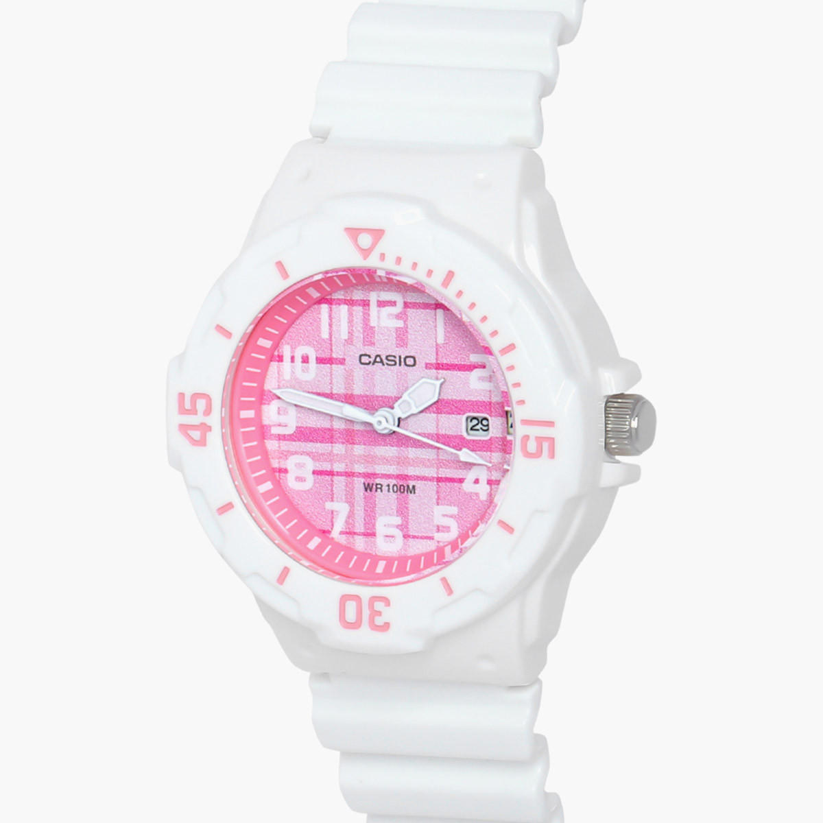 Casio Women's White Analog Resin Strap Watch -LRW-200H-4CVDF-women-watchesandjewellery-watches-image-2