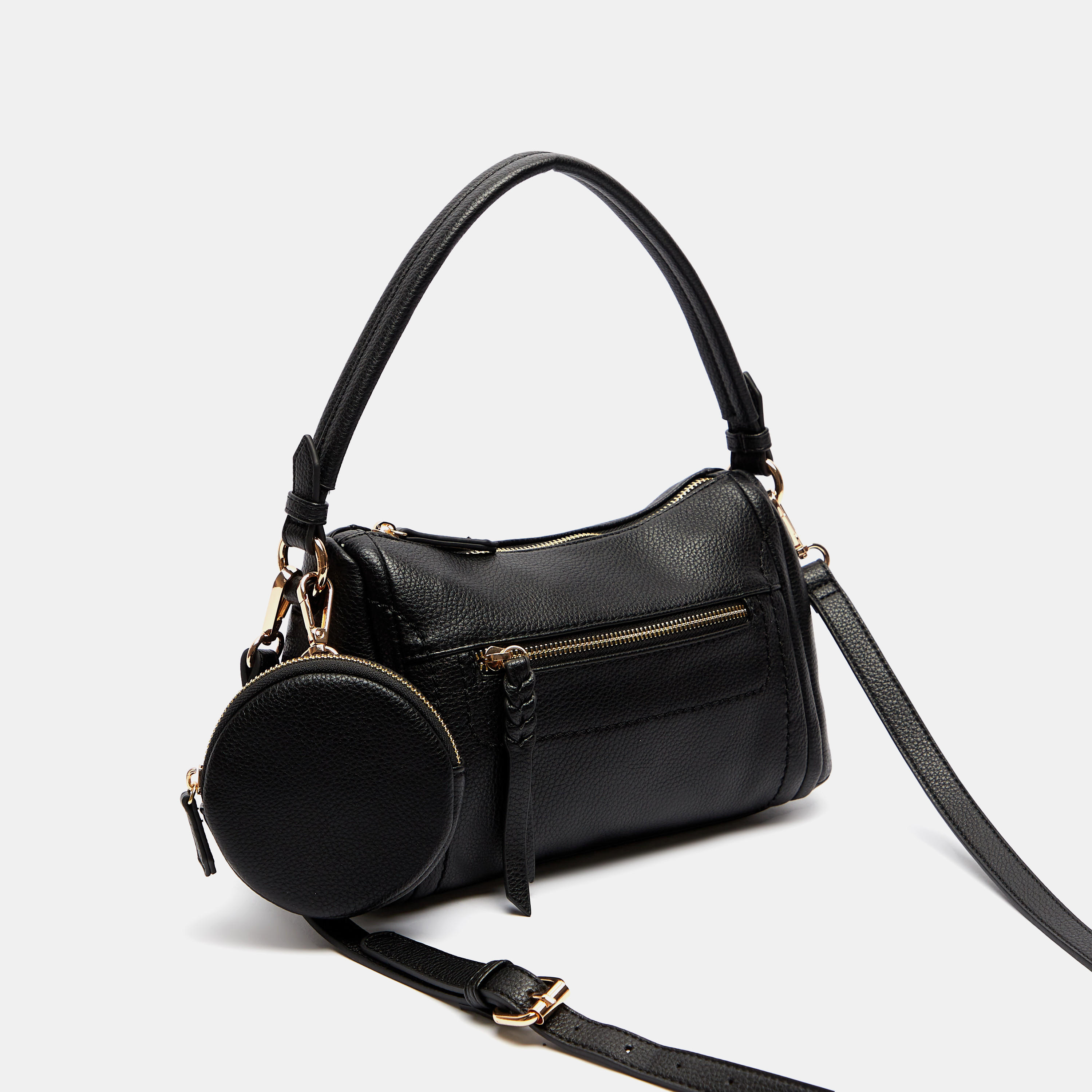 شنطة كروس بودي سادة بحزام قابل للتعديل مع شنطة صغيرة من سيليست-women-bagsandwallets-handbags-image-4