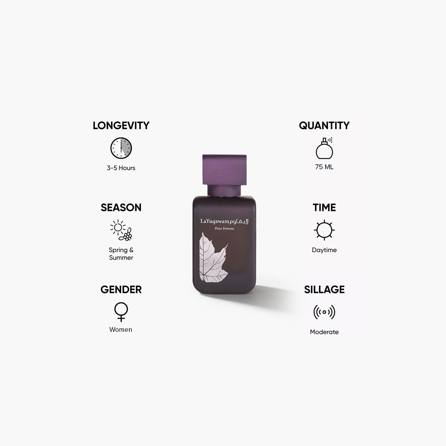 Rasasi La Yuqawam Eau De Parfum Spray for Women - 75 ml-beautyandpersonalcare-fragrance-women-image-5