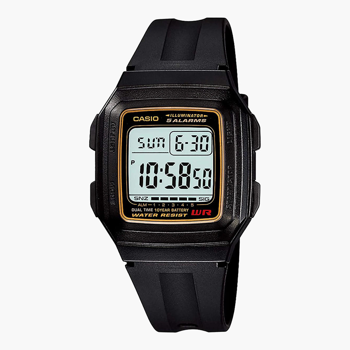 Casio Women Black Digital Resin Strap Watch - F-201WA-9ADF-women-watchesandjewellery-watches-image-1