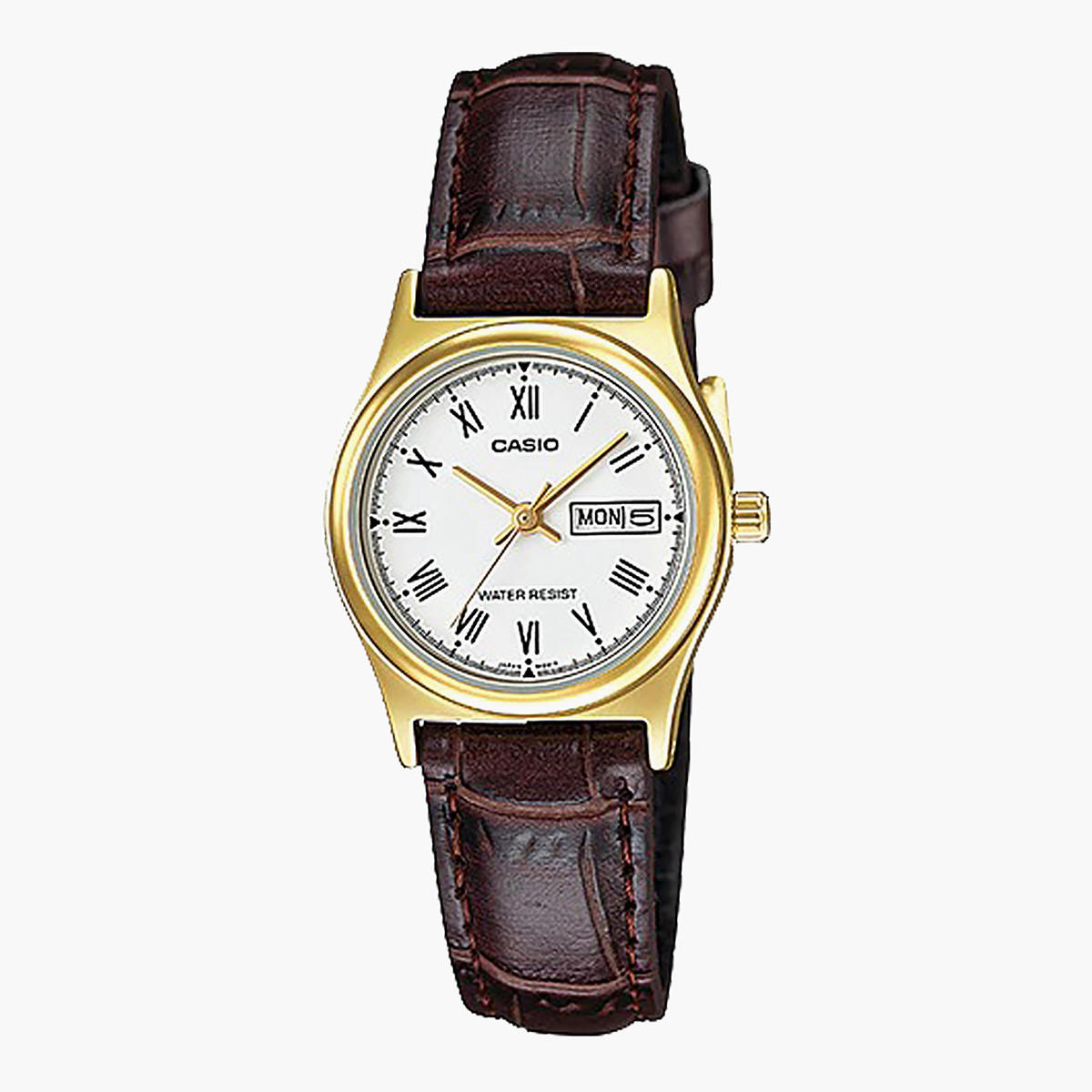 Casio Women Brown Analog Leather Strap Watch - LTP-V006GL-9BUDF-women-watchesandjewellery-watches-image-1
