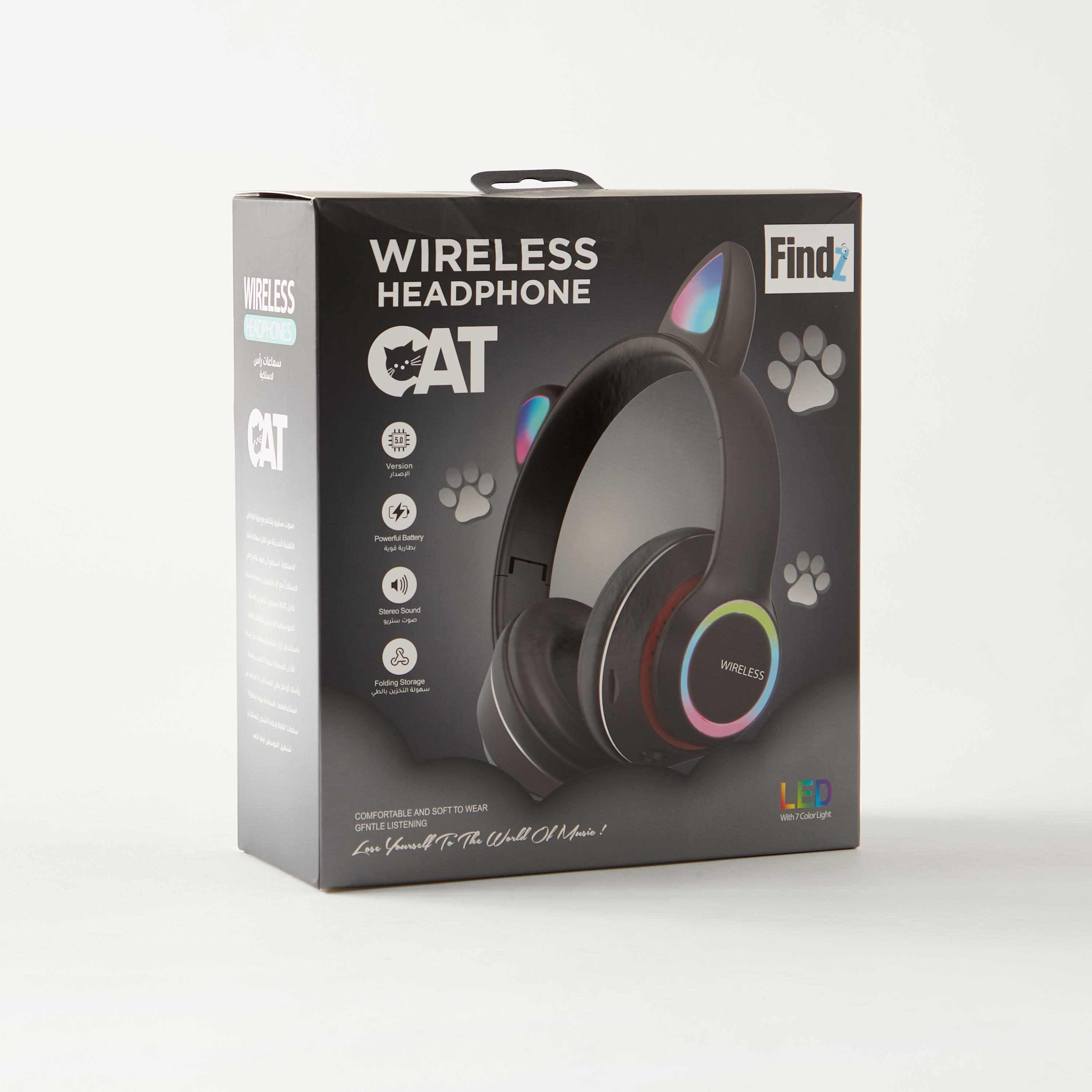 Findz Cat Bluetooth Headphones with Light-electronics-accessories-image-5