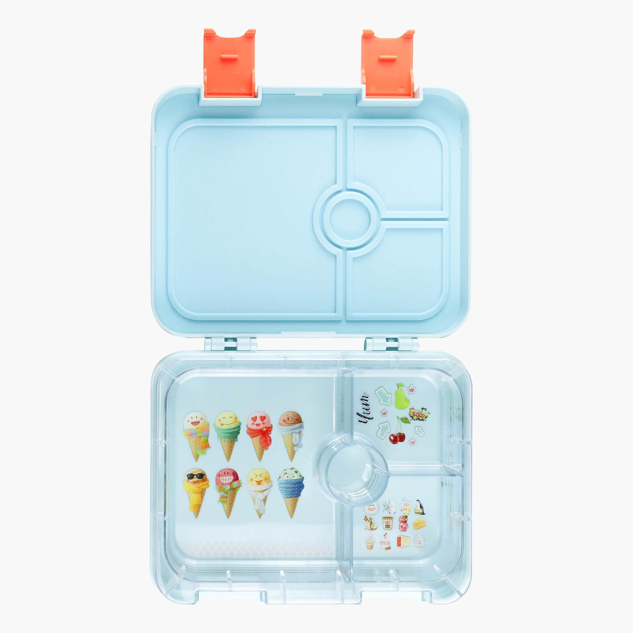 Citron Cars Print 4-Compartment Lunch Box Set-school-lunchessentials-lunchboxes-image-2