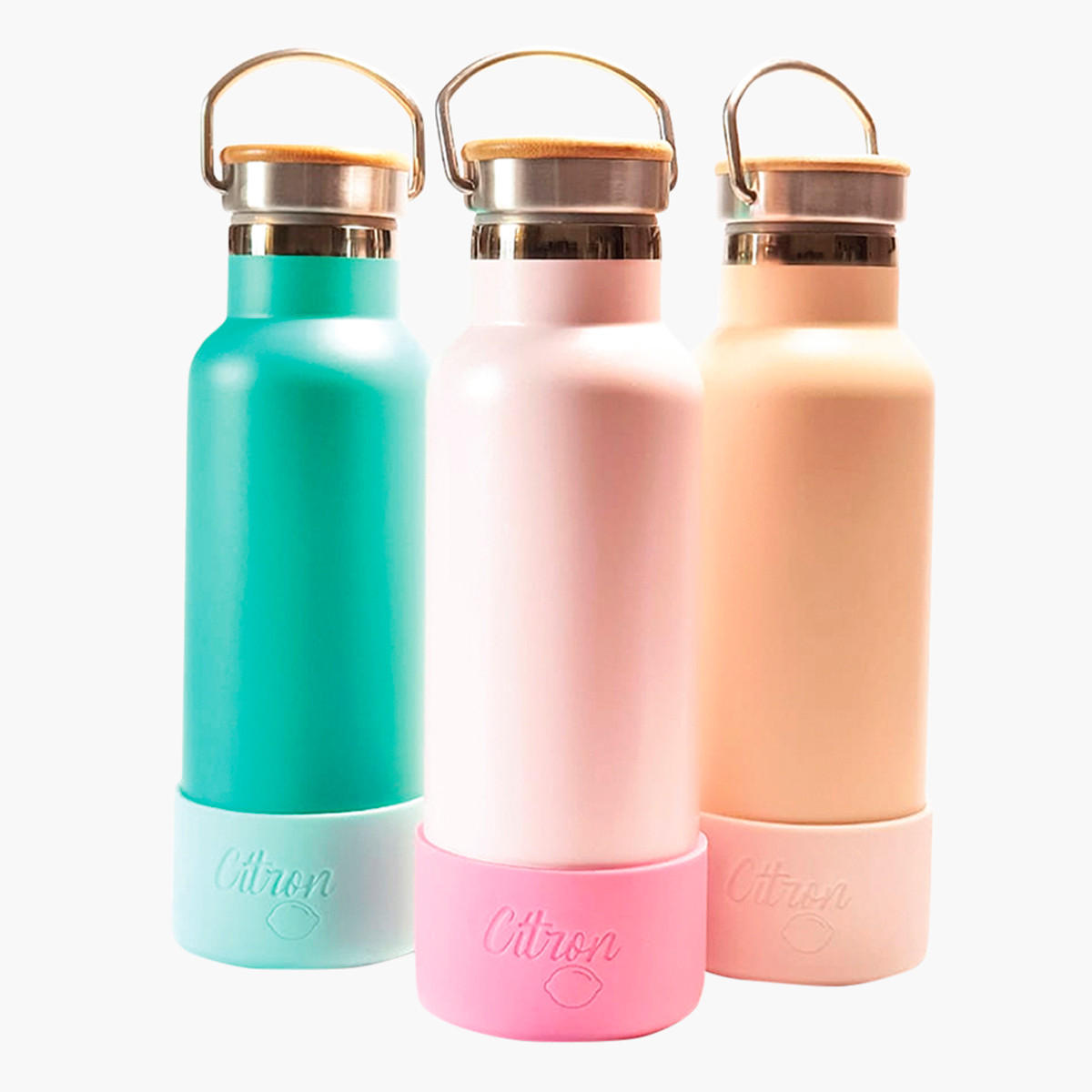 Citron Solid Double Insulated Water Bottle - 500 ml-school-waterbottles-image-5