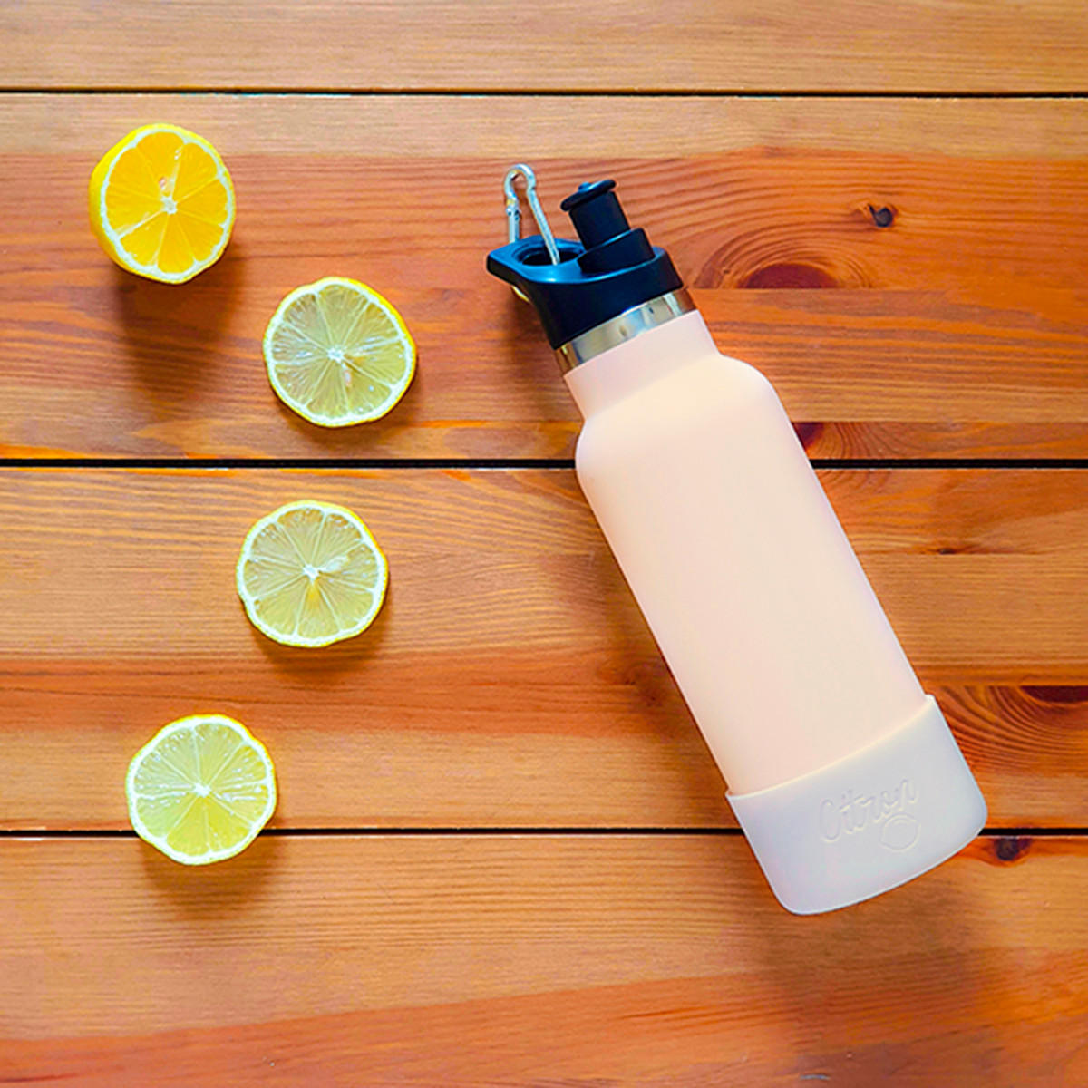 Citron Solid Double Insulated Water Bottle - 500 ml-school-waterbottles-image-1