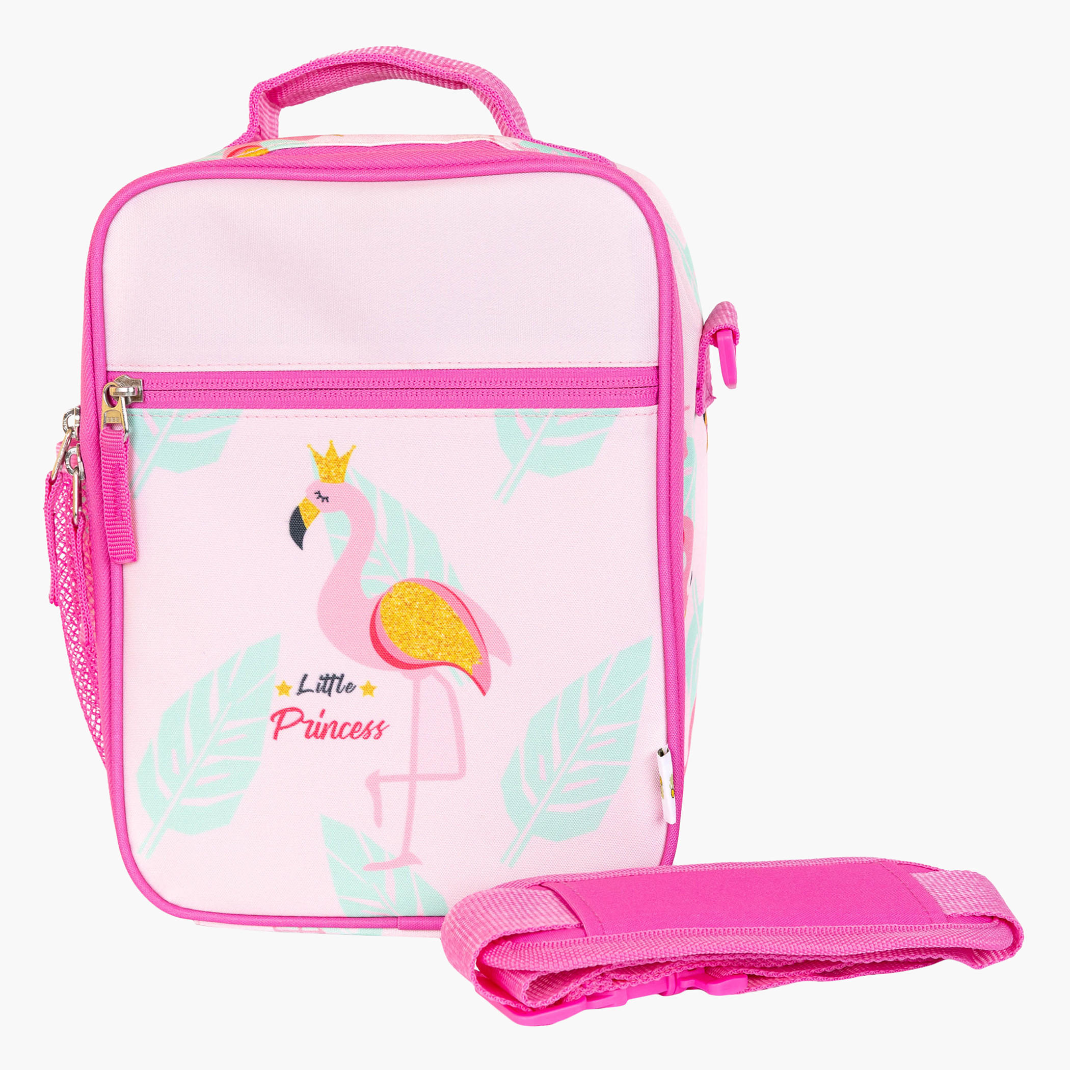 Citron Flamingo Print Lunch Bag-school-lunchessentials-lunchbags-image-1