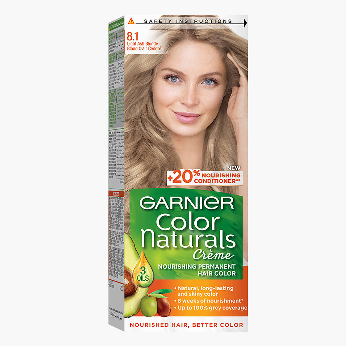 Garnier Color Naturals 8.1 Light Ash Blonde Hair Color-beautyandpersonalcare-hair-hairstyling-haircolours-image-1