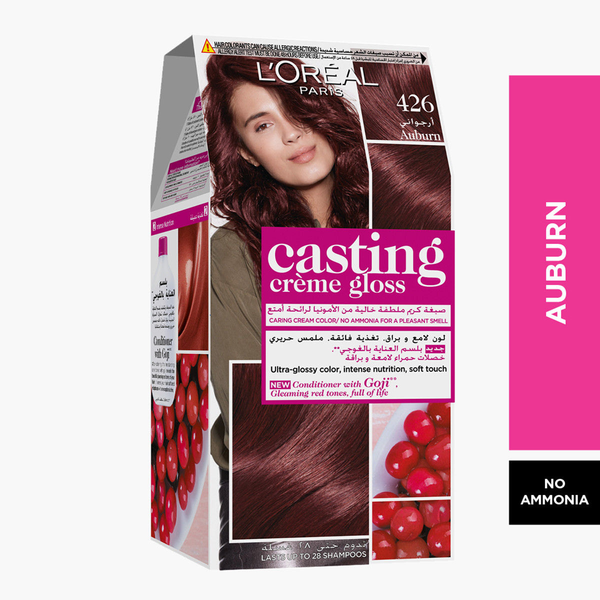 صبغة شعر بلون أوبورن 426 كاستينج كريم جلوس من لوريال باريس-beautyandpersonalcare-hair-hairstyling-haircolours-image-1