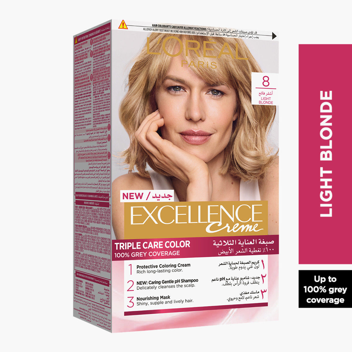 L'Oreal Paris Excellence 8.0 Light Blonde Hair Colour-beautyandpersonalcare-hair-hairstyling-haircolours-image-1