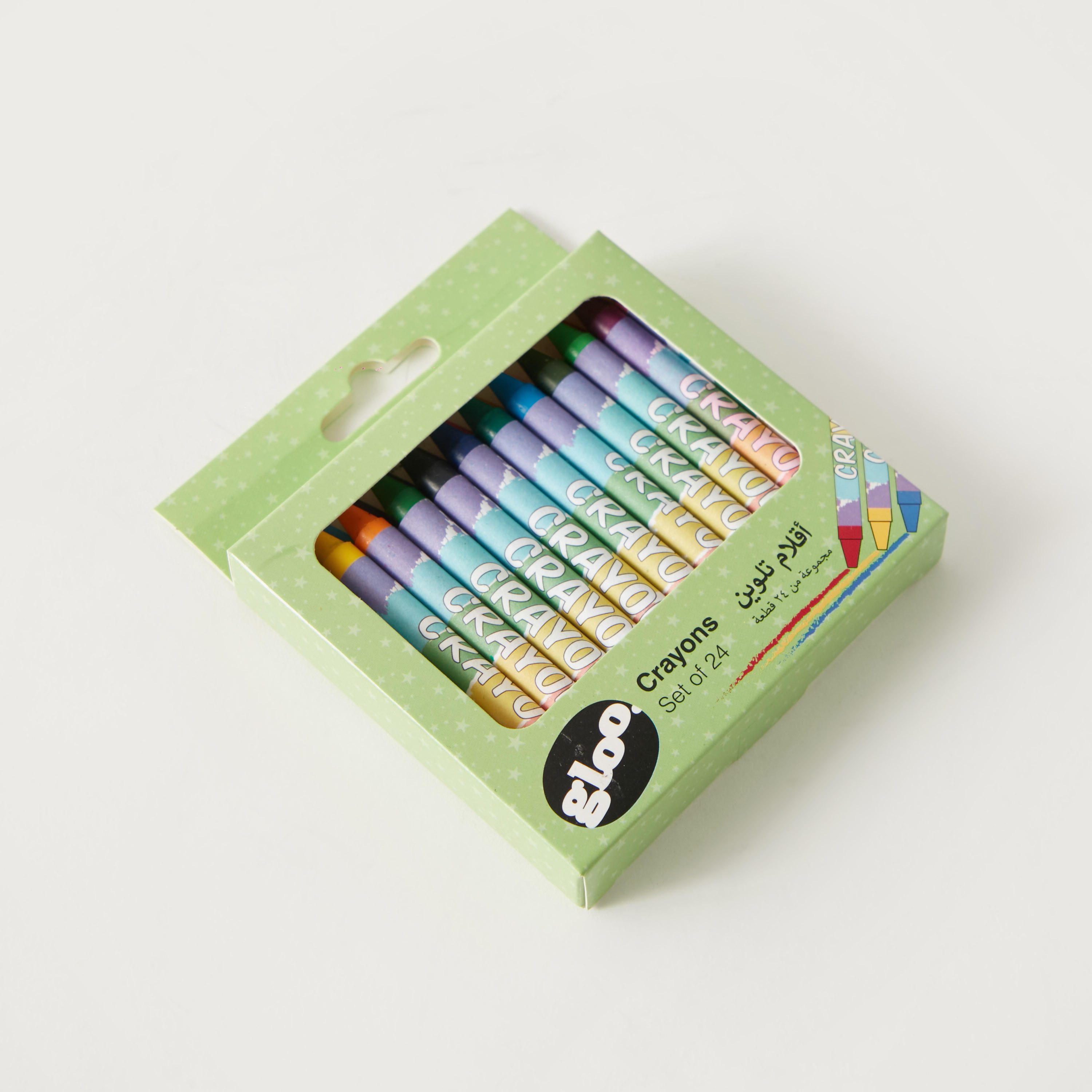 Gloo 24-Piece Crayon Set - 10x9 cms-school-stationery-sets-image-1