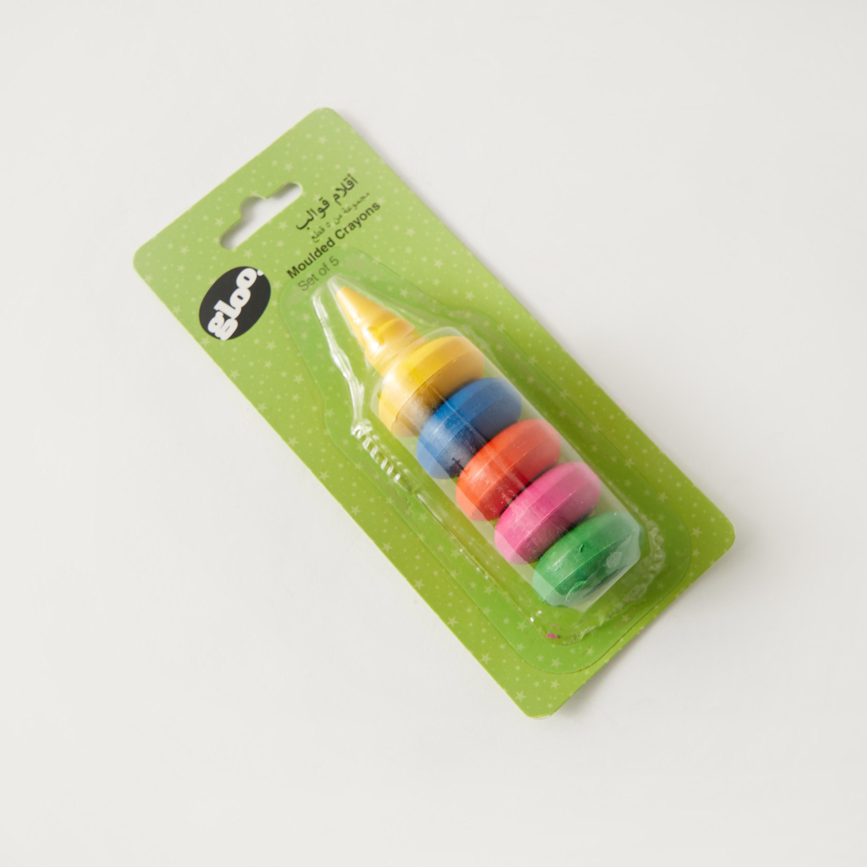 Gloo 5-Piece Moulded Crayons Set - 5x5x15 cms-school-stationery-pensandpencils-image-1