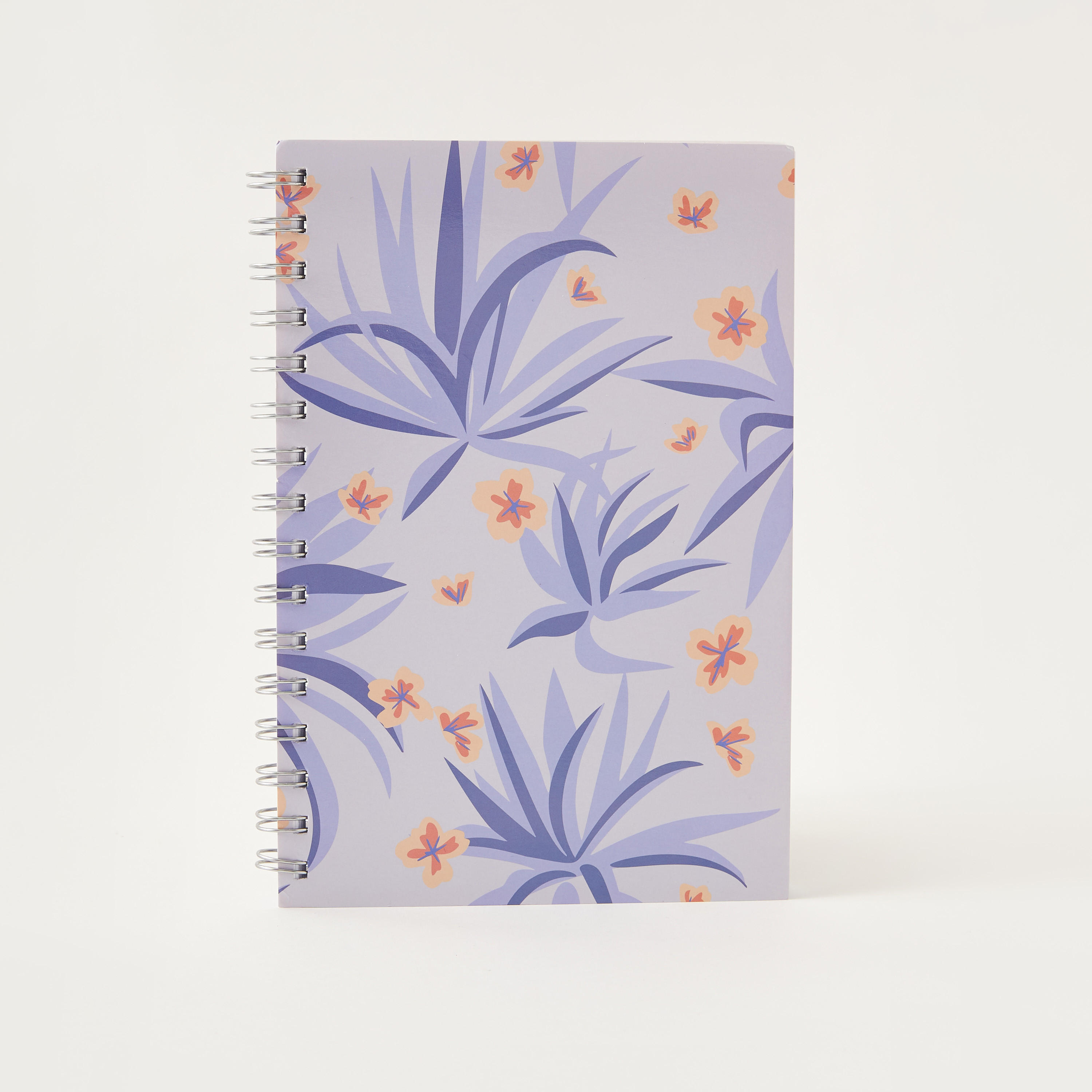 Syloon Floral Print A5 Spiral Notebook - 21x14 cms-school-stationery-notebooks-image-1