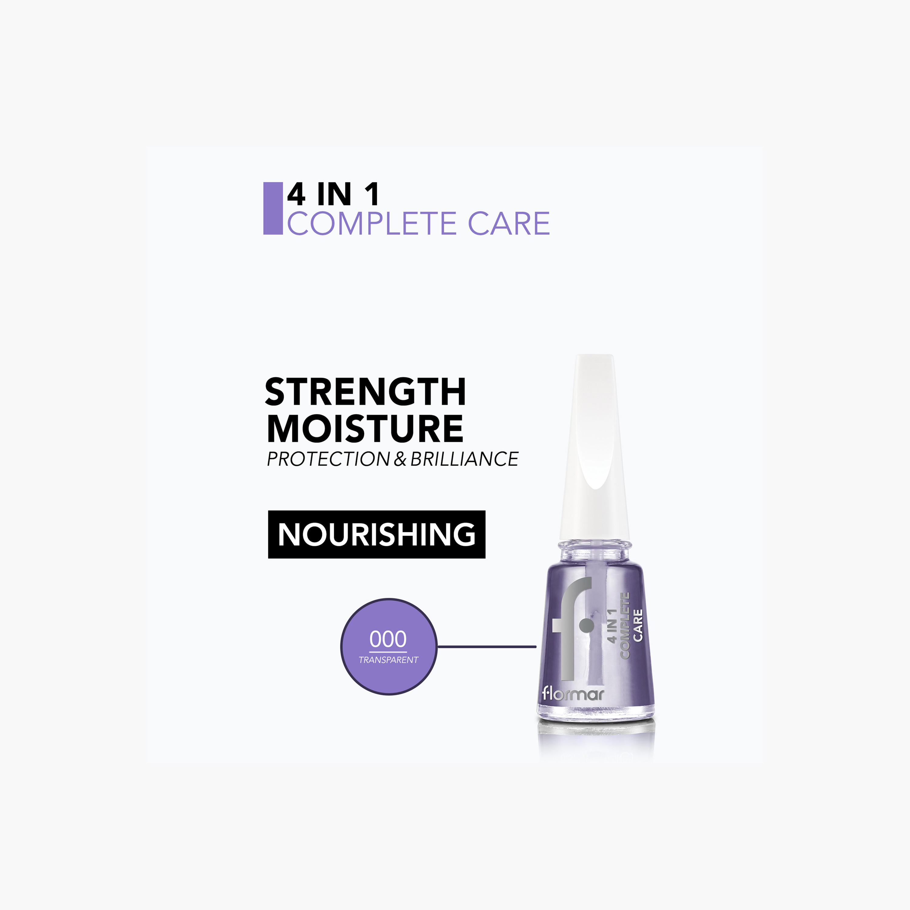 طلاء أظافر أساسي وعلوي 4 في 1 للعناية الكاملة مع فيتامين هـ من فلورمار - 11 مل-beautyandpersonalcare-makeup-nails-basecoats-image-2