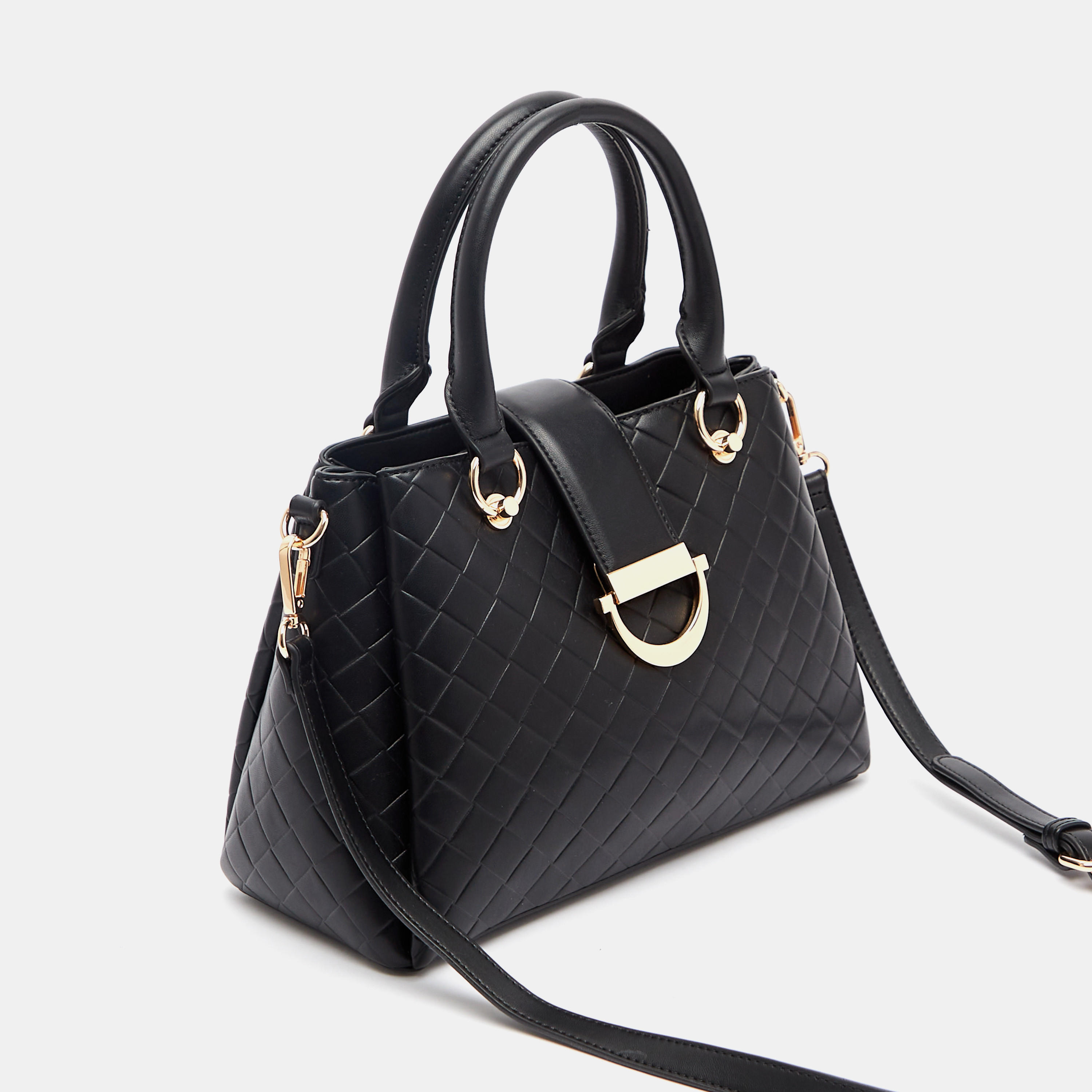 Jane Shilton Quilted Tote Bag with Detachable Strap and Zip Closure-women-bagsandwallets-handbags-image-2