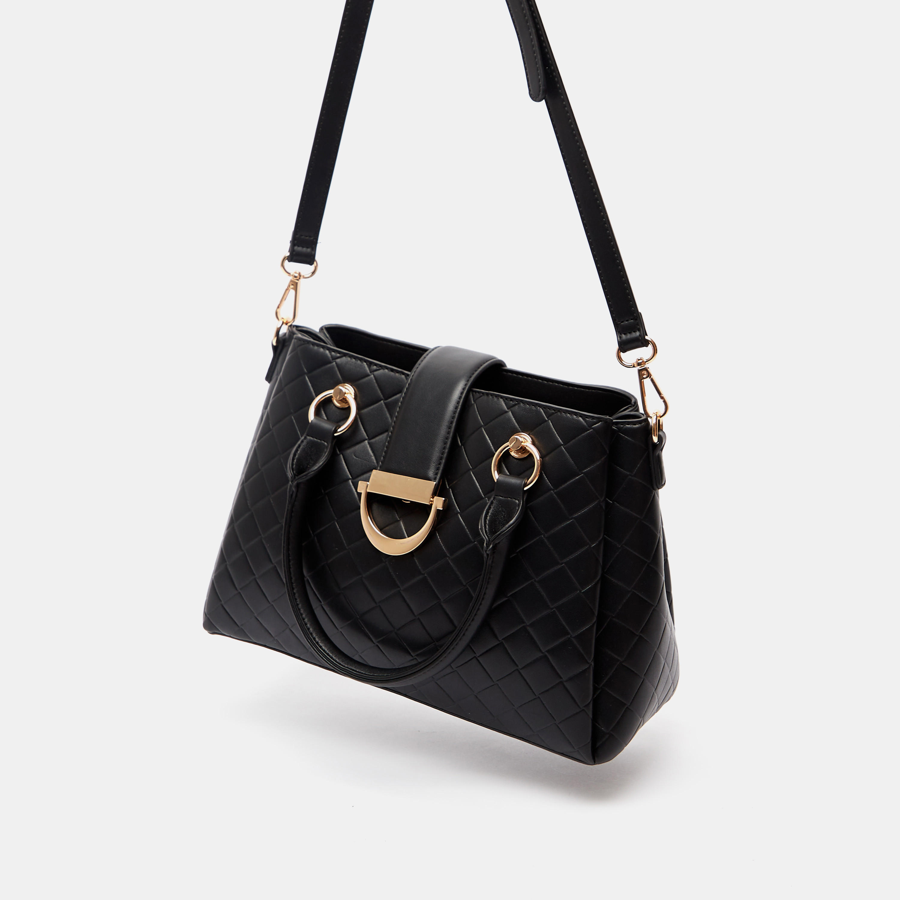 Jane Shilton Quilted Tote Bag with Detachable Strap and Zip Closure-women-bagsandwallets-handbags-image-3