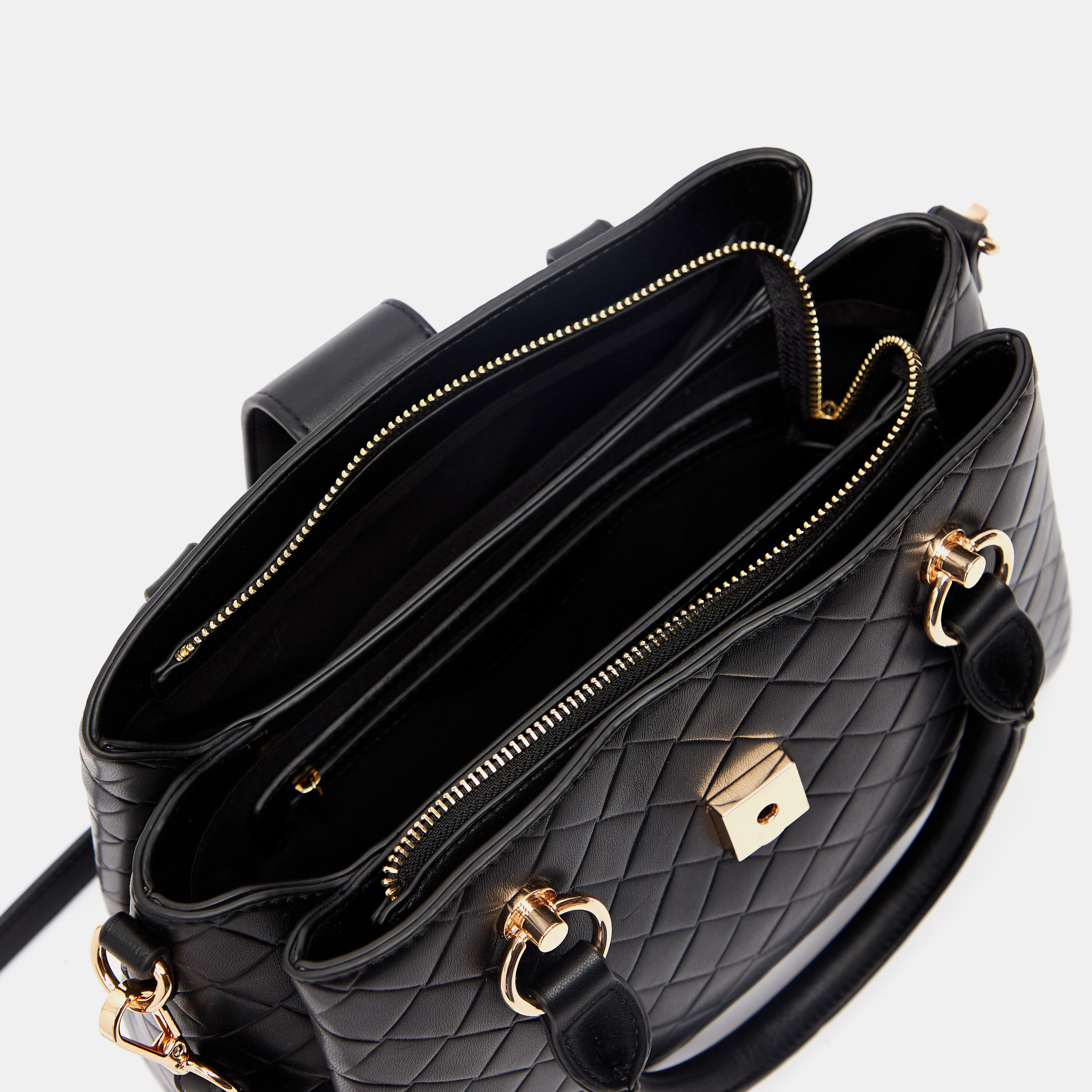 Jane Shilton Quilted Tote Bag with Detachable Strap and Zip Closure-women-bagsandwallets-handbags-image-5