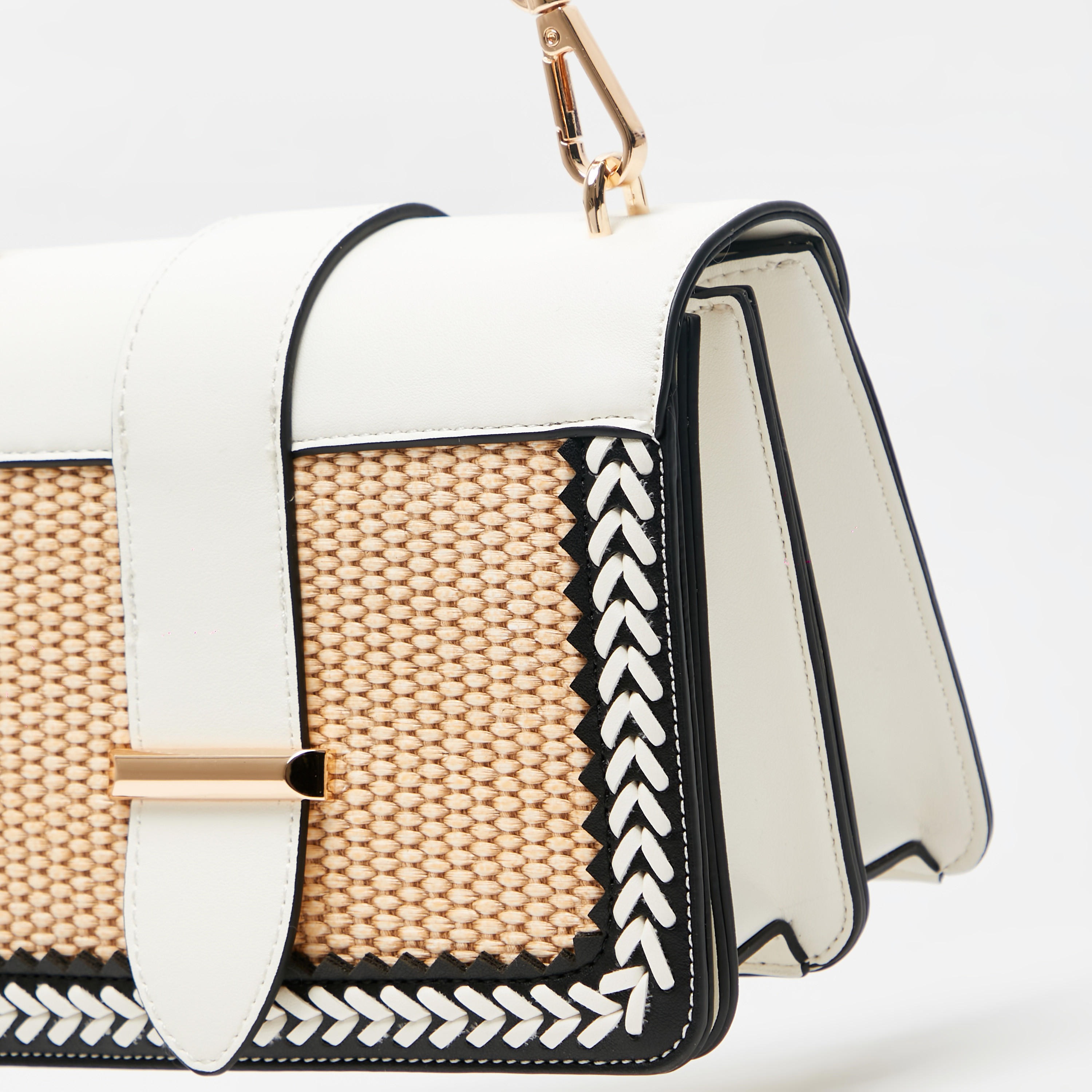 شنطة كروس بودي خوص بارز الملمس بحزام قابل للفصل من سيليست-women-bagsandwallets-handbags-image-4