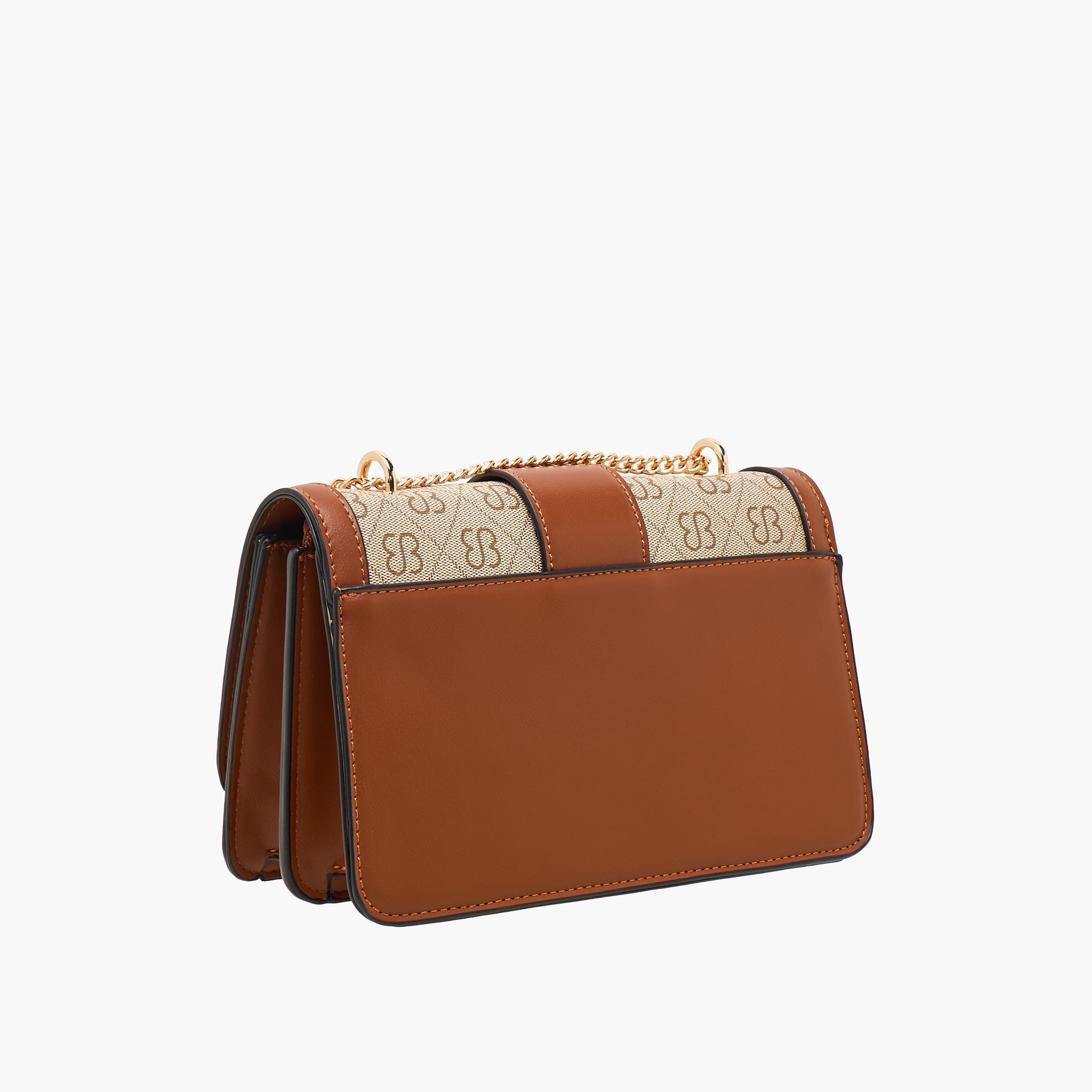 Bessie London Printed Crossbody Bag with Chain Strap and Flap Closure-women-bagsandwallets-handbags-image-4