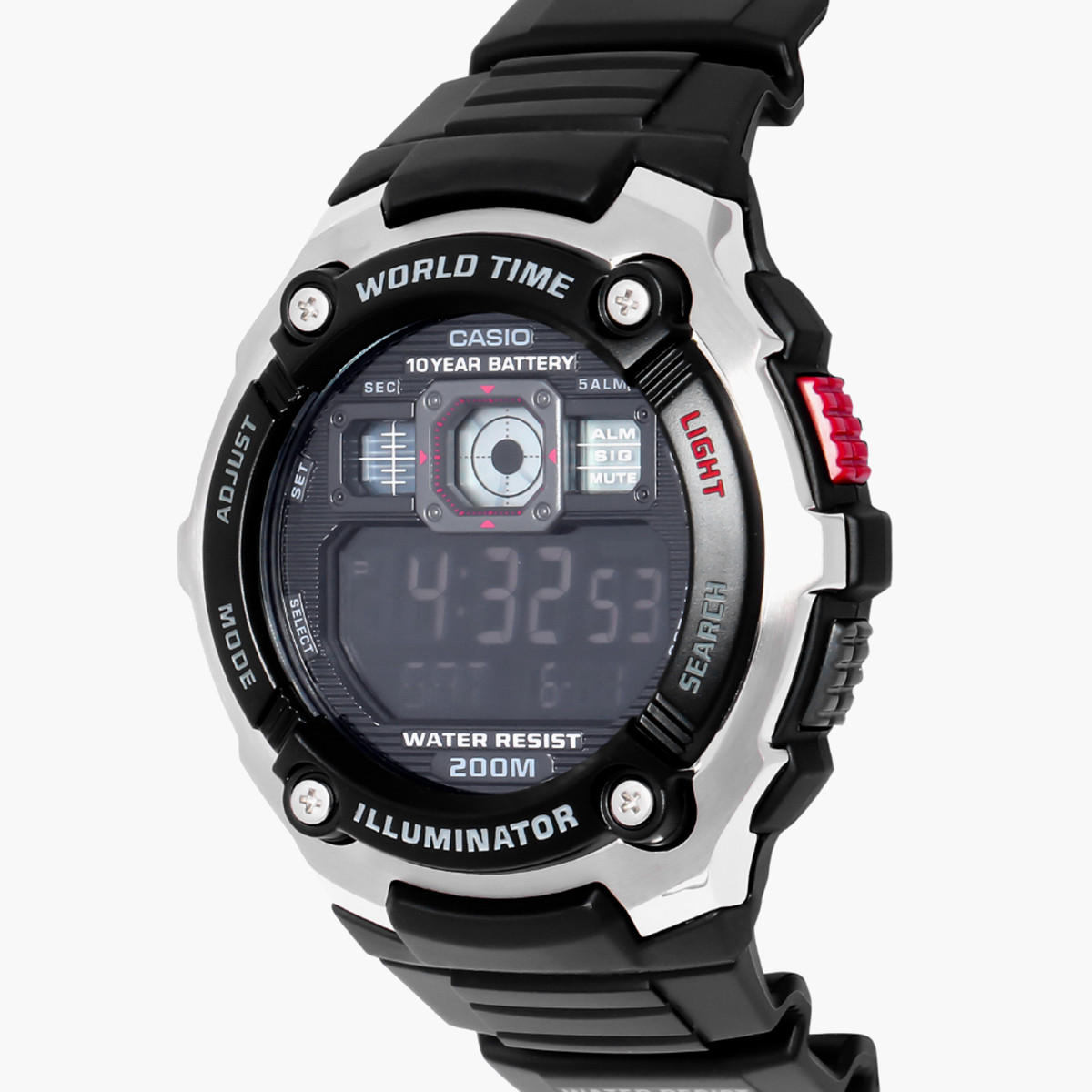 Casio Men's Black Digital Plastic Strap Watch -AE-2000W-1BVDF-men-watchesandjewellery-watches-image-2