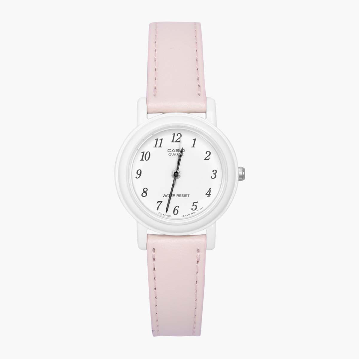 Casio Women's Pink Analog Leather Strap Watch -LQ-139L-4B2DF-women-watchesandjewellery-watches-image-1