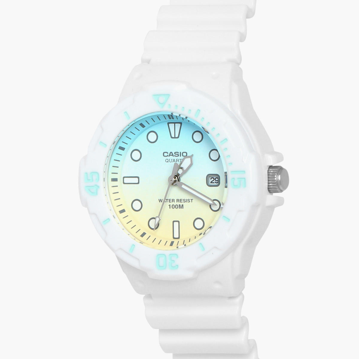 Casio Women's White Analog Plastic Strap Watch -LRW-200H-2E2VDR-women-watchesandjewellery-watches-image-2