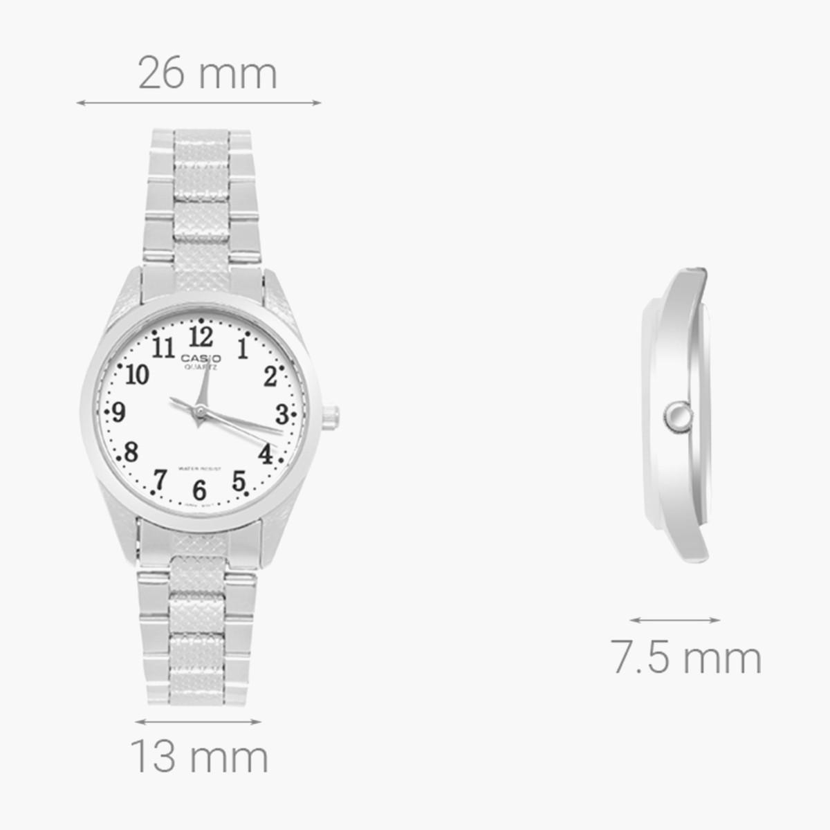 Casio Women's Silver Analog Stainless Steel Strap Watch -LTP-1274D-7BDF-women-watchesandjewellery-watches-image-2