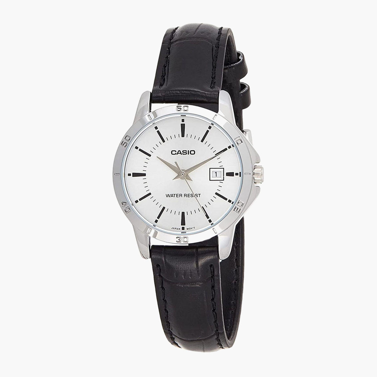 Casio Women's Black Analog Stainless Steel Strap Watch -LTP-V004L-7AUDF-women-watchesandjewellery-watches-image-1