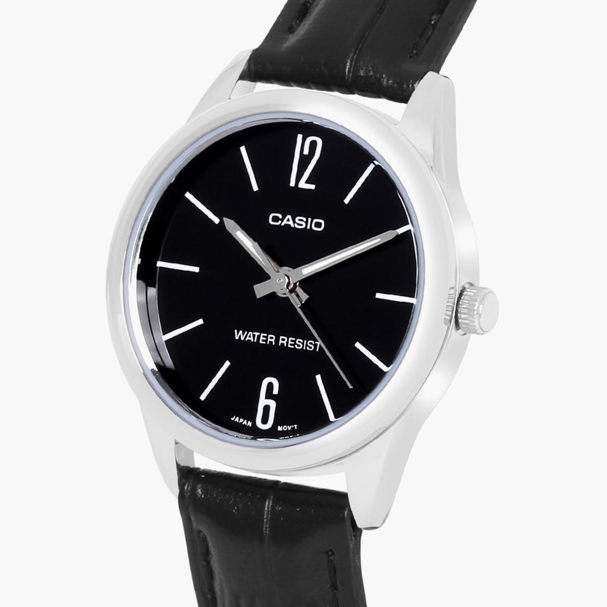 Casio Women's Black Analog Leather Strap Watch -LTP-V005L-1BUDF-women-watchesandjewellery-watches-image-2