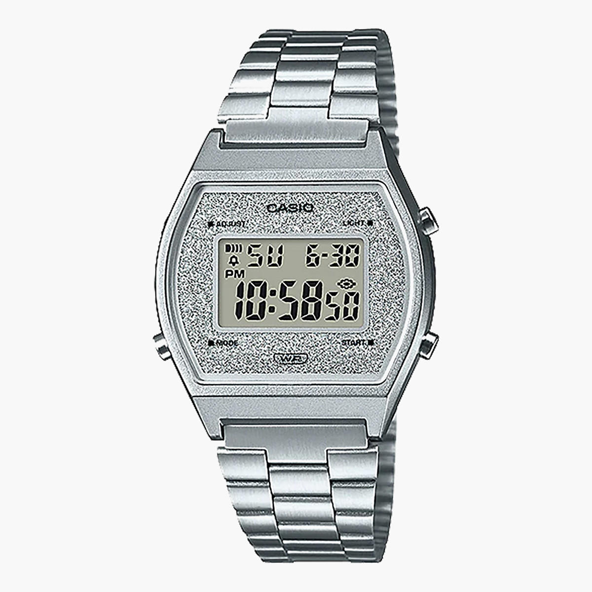 Casio Women's Silver Digital Stainless Steel Strap Watch -B640WDG-7DF-women-watchesandjewellery-watches-image-1