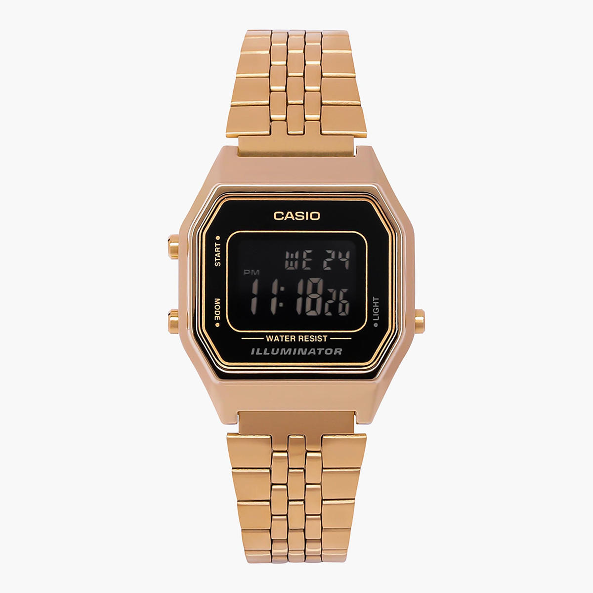 LA680WGA-1BDF- راقب حزام ستانليس ستيل رقميّة ذهبي للنساء كاسيو-women-watchesandjewellery-watches-image-1