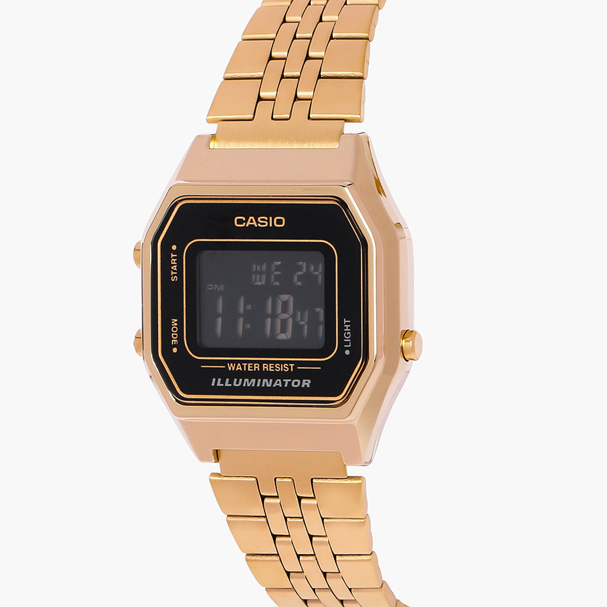 LA680WGA-1BDF- راقب حزام ستانليس ستيل رقميّة ذهبي للنساء كاسيو-women-watchesandjewellery-watches-image-2