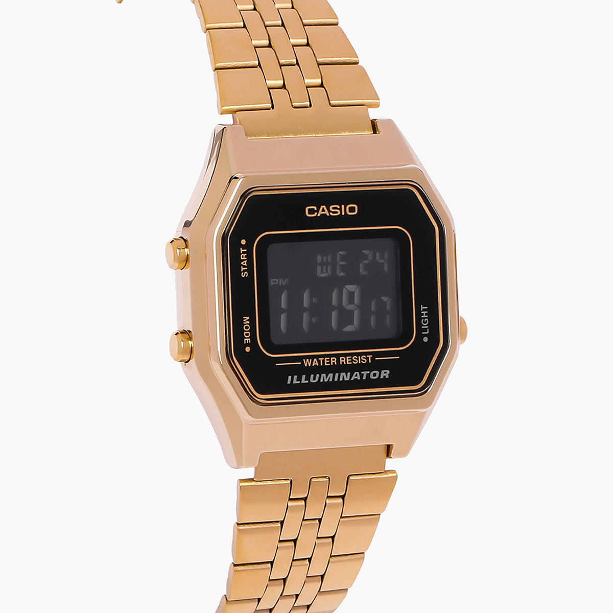 LA680WGA-1BDF- راقب حزام ستانليس ستيل رقميّة ذهبي للنساء كاسيو-women-watchesandjewellery-watches-image-3