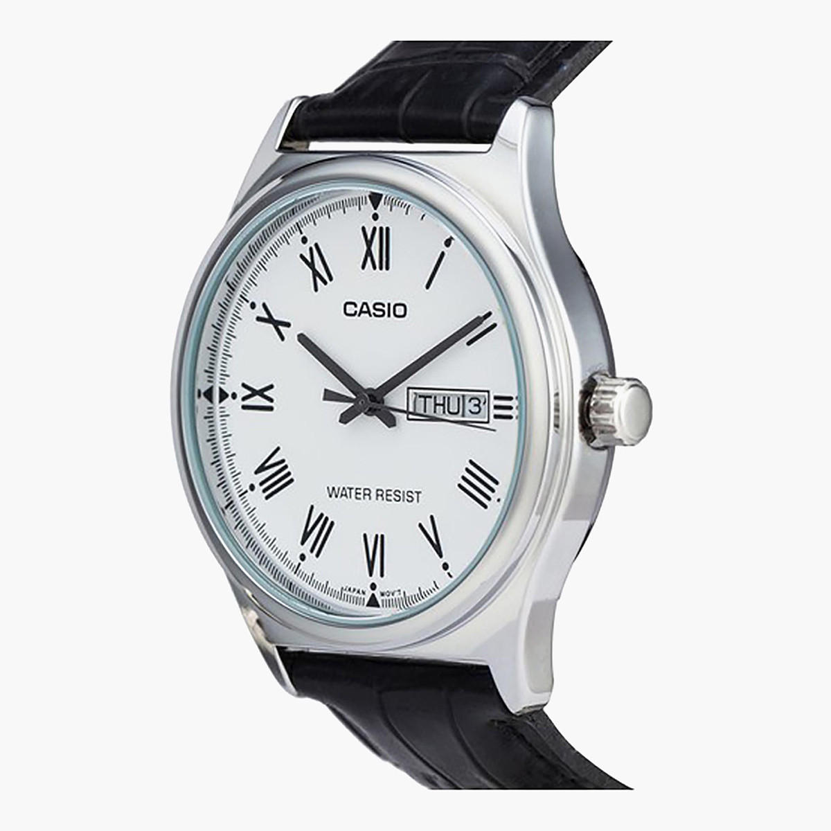 LTP-V006L-7BUDF- راقب حزام جلد تناظرية أسود للنساء كاسيو-women-watchesandjewellery-watches-image-2