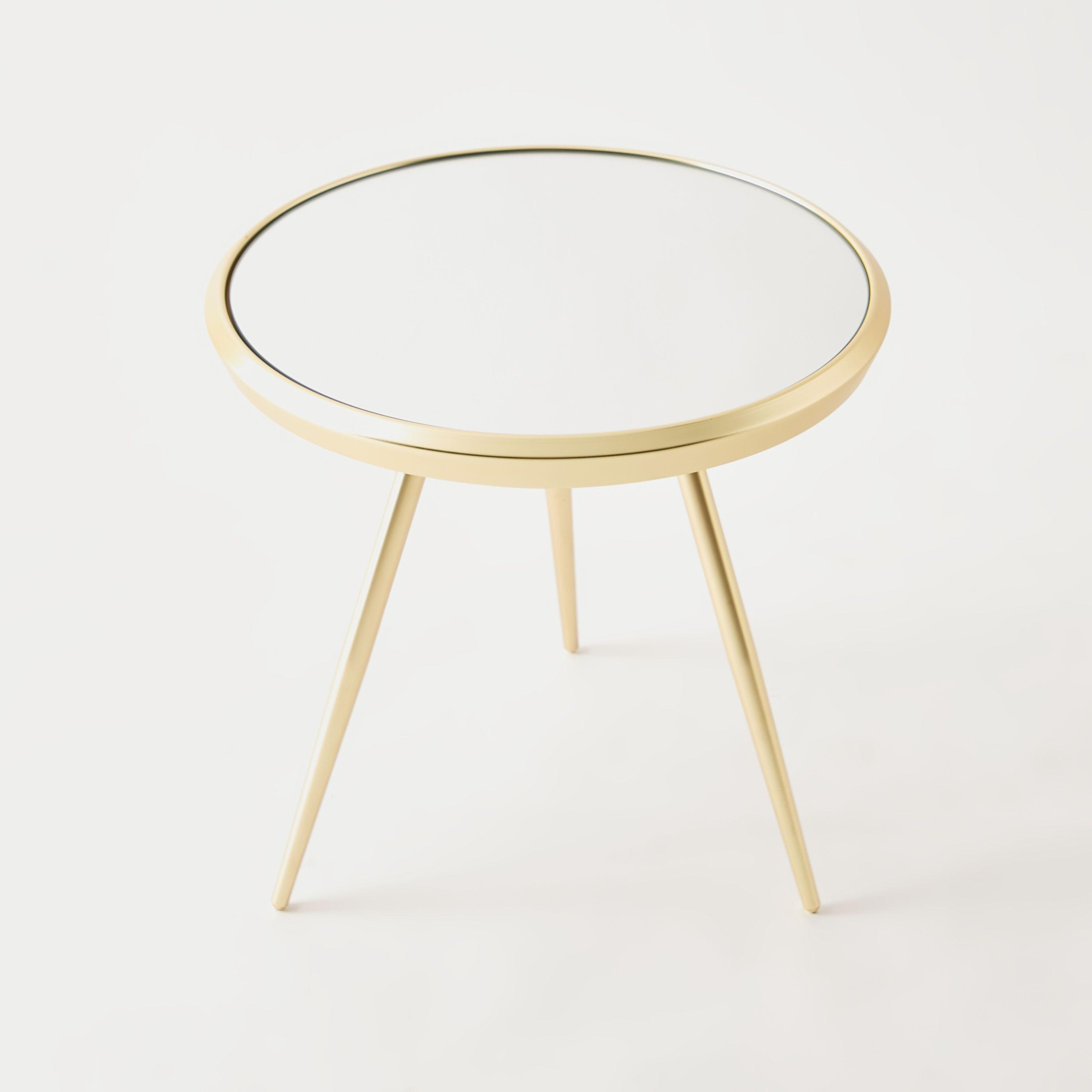 Mirror Top Accent Table - 50x50x48 cms-furniture-livingroom-sideandendtables-image-2