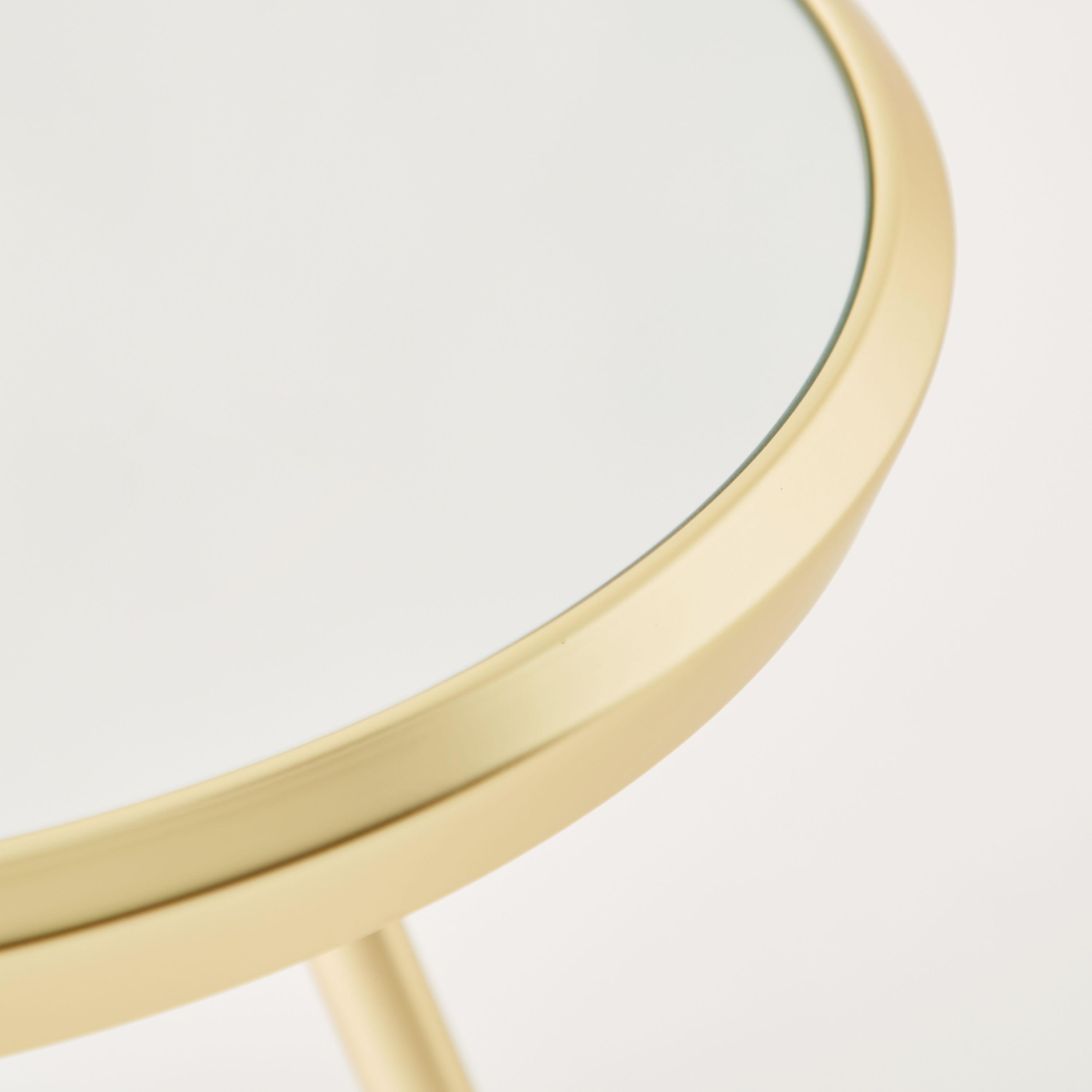 Mirror Top Accent Table - 50x50x48 cms-furniture-livingroom-sideandendtables-image-3