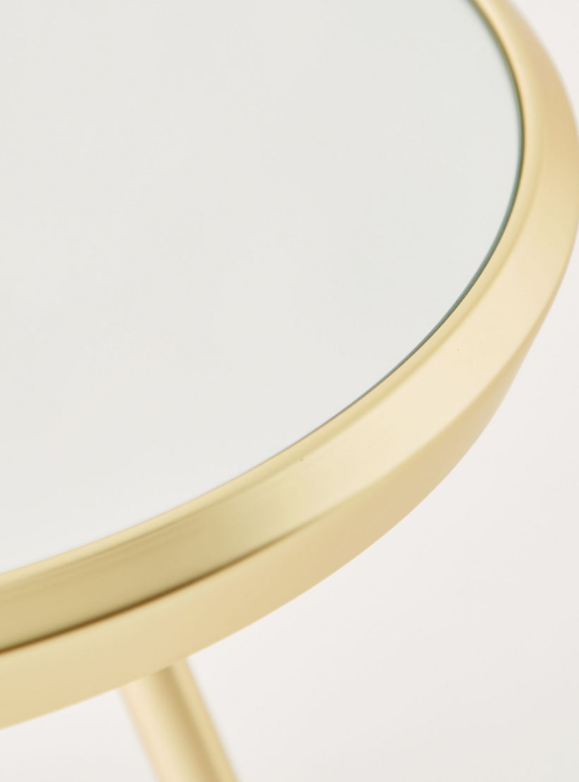 Mirror Top Accent Table - 50x50x48 cms-furniture-livingroom-sideandendtables-image-3