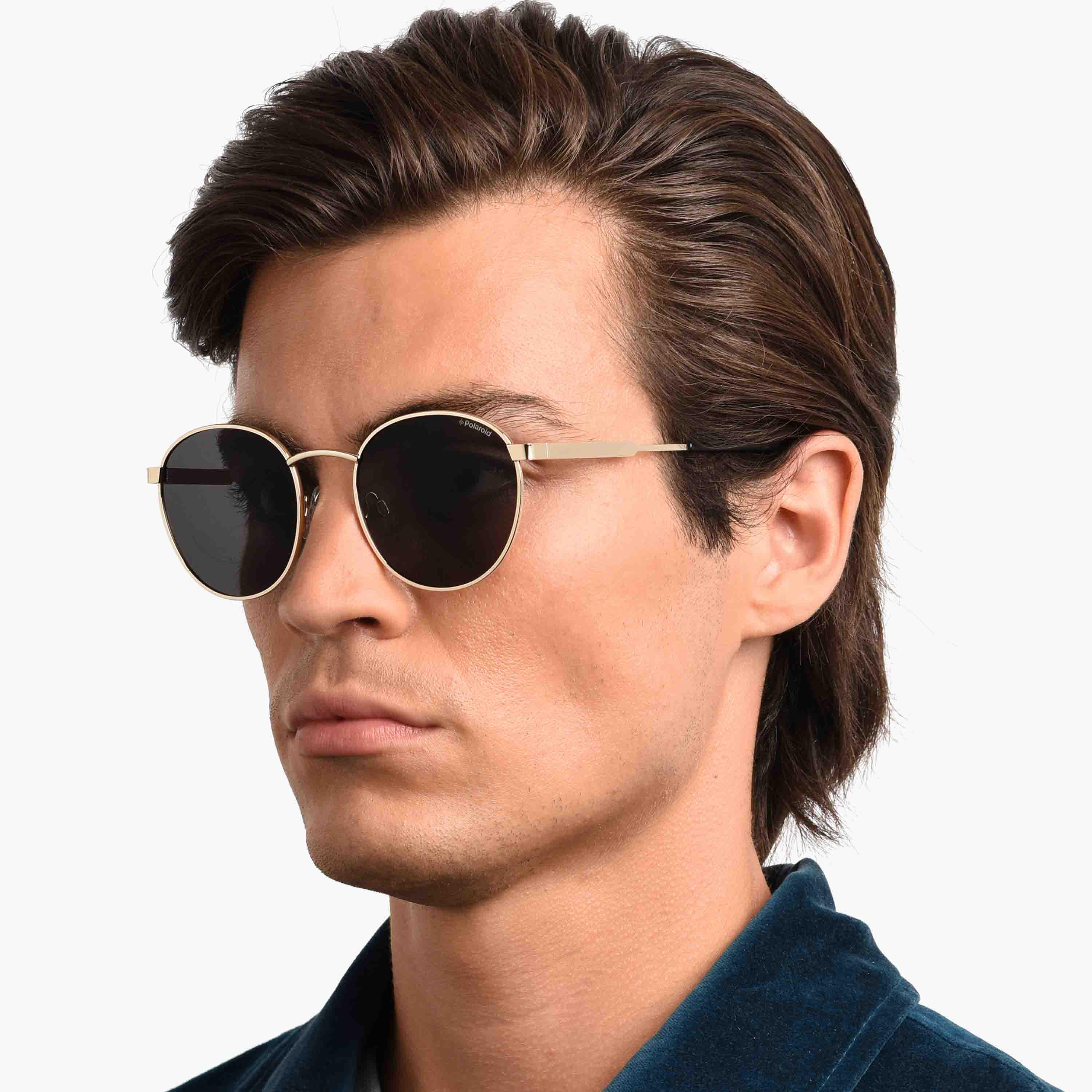 Polaroid Polarised and UV Protected Grey Lens Round Sunglass-2003952F751M9-men-sunglasses-image-4