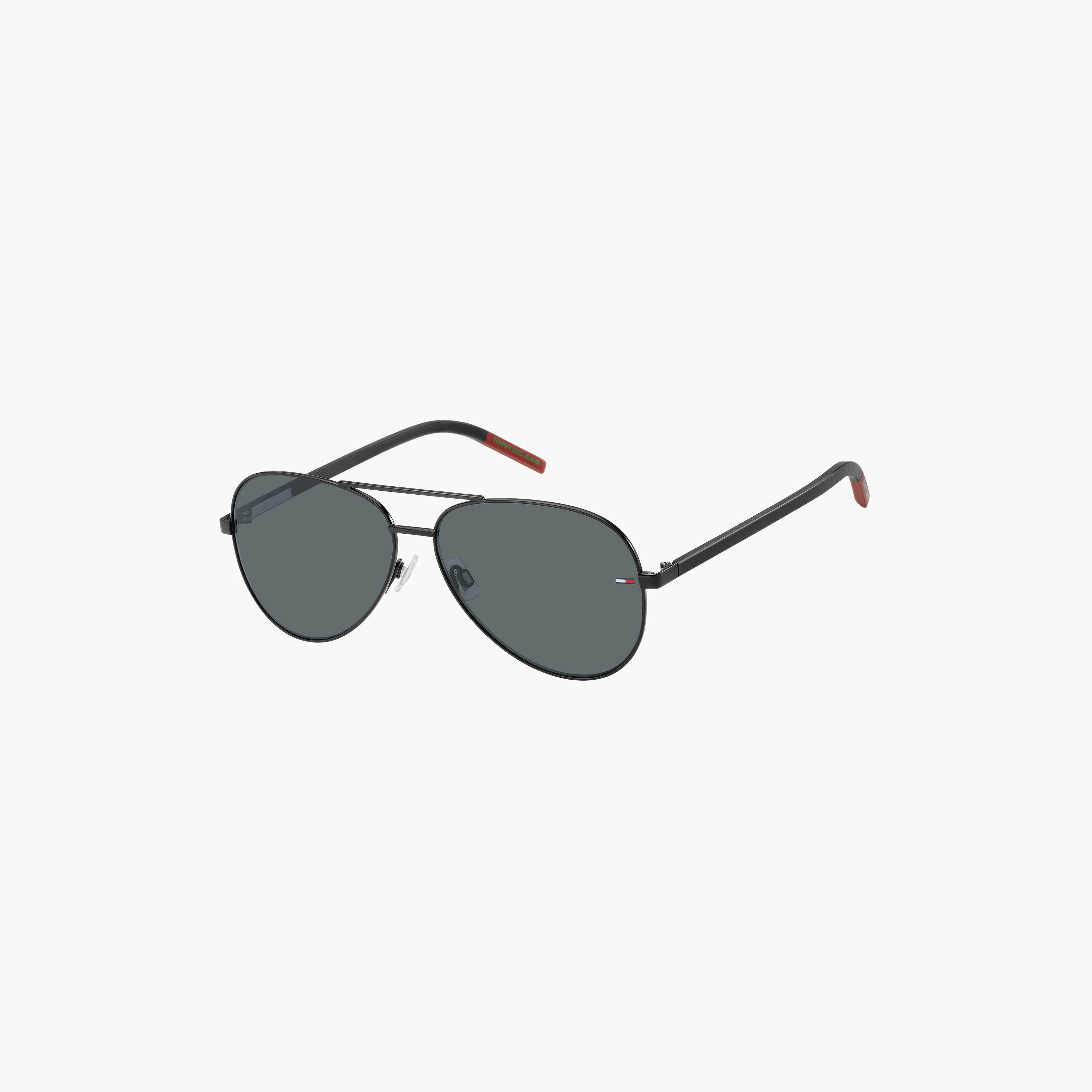 نظارة شمسية ذات بايلوت من تومي هيلفيغر محمية من الأشعة فوق البنفسجية باللون الرمادي بعدسة مقاس 60 ملم | 203055-men-sunglasses-image-1