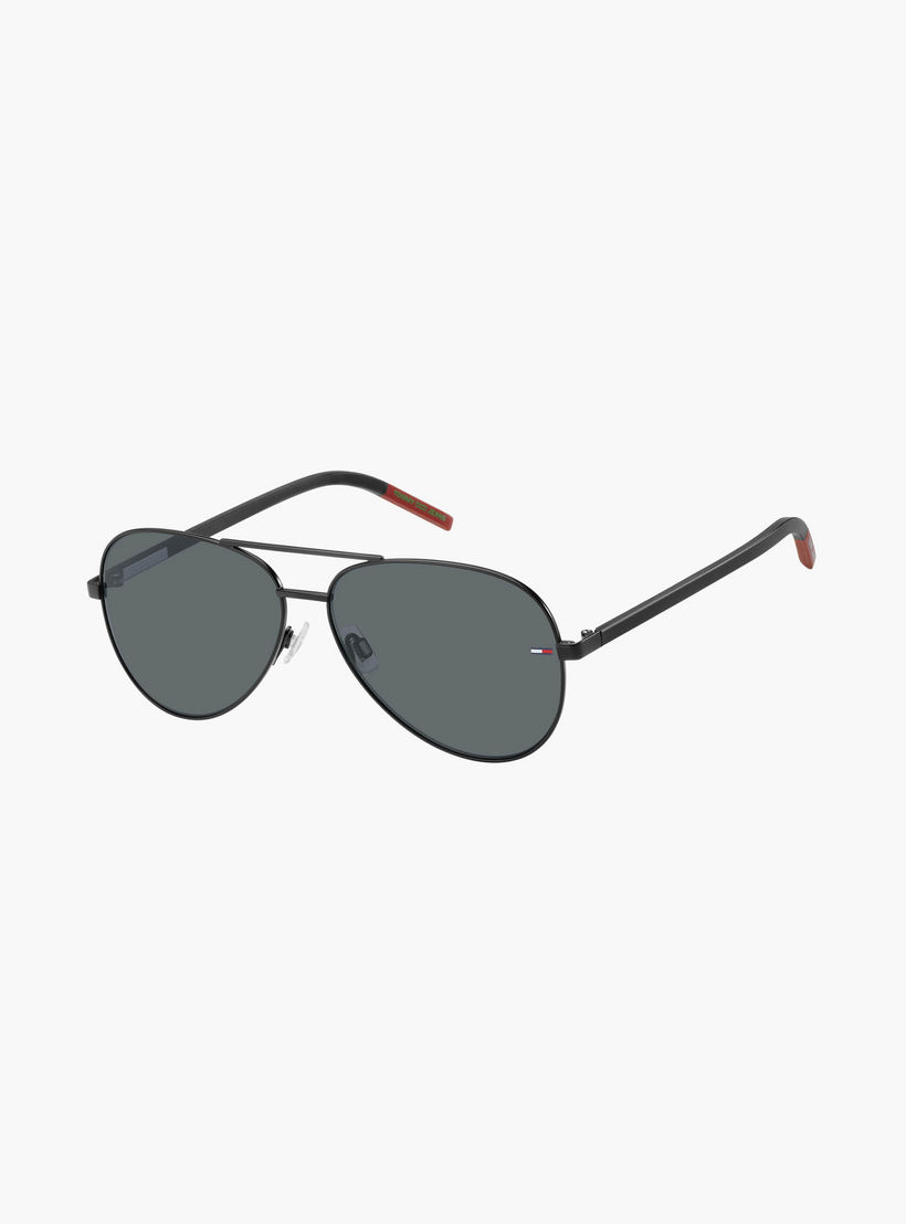 Tommy Hilfiger UV Protected Grey Lens 60 mm Pilot Sunglasses | 203055-men-sunglasses-image-1