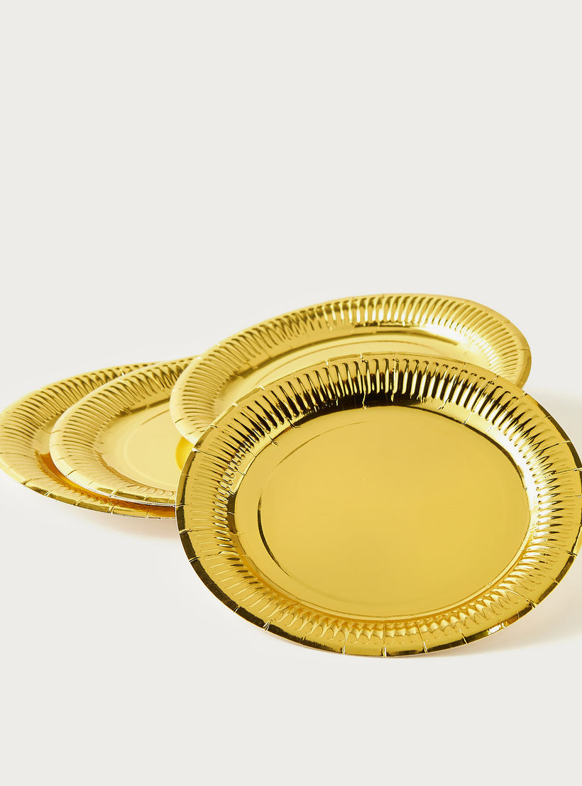 طقم صحون ورقية سادة من فايندز-household-decorandfragrance-decoraccessories-partysupplies-image-4