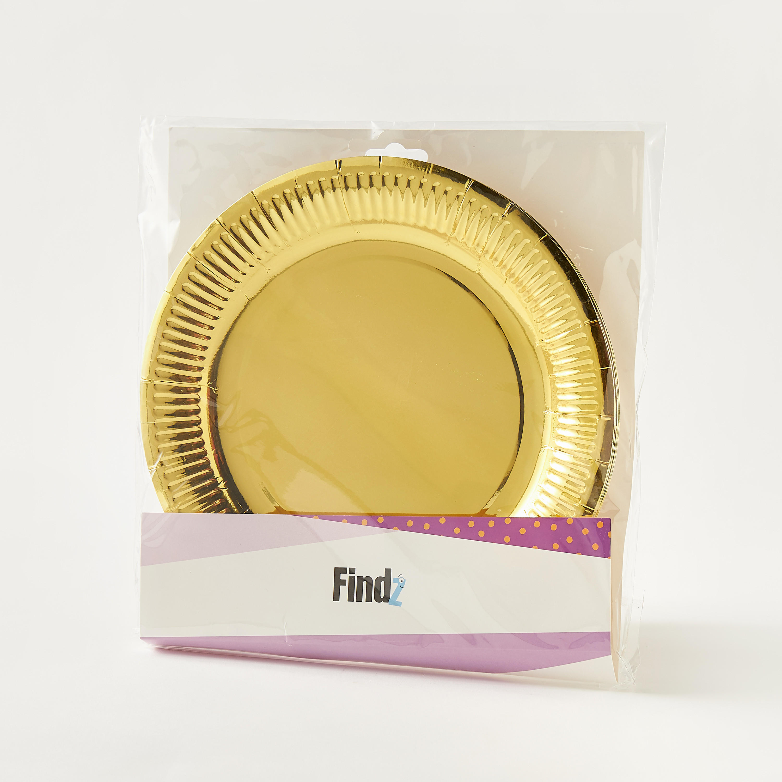 طقم صحون ورقية سادة من فايندز-household-decorandfragrance-decoraccessories-partysupplies-image-1