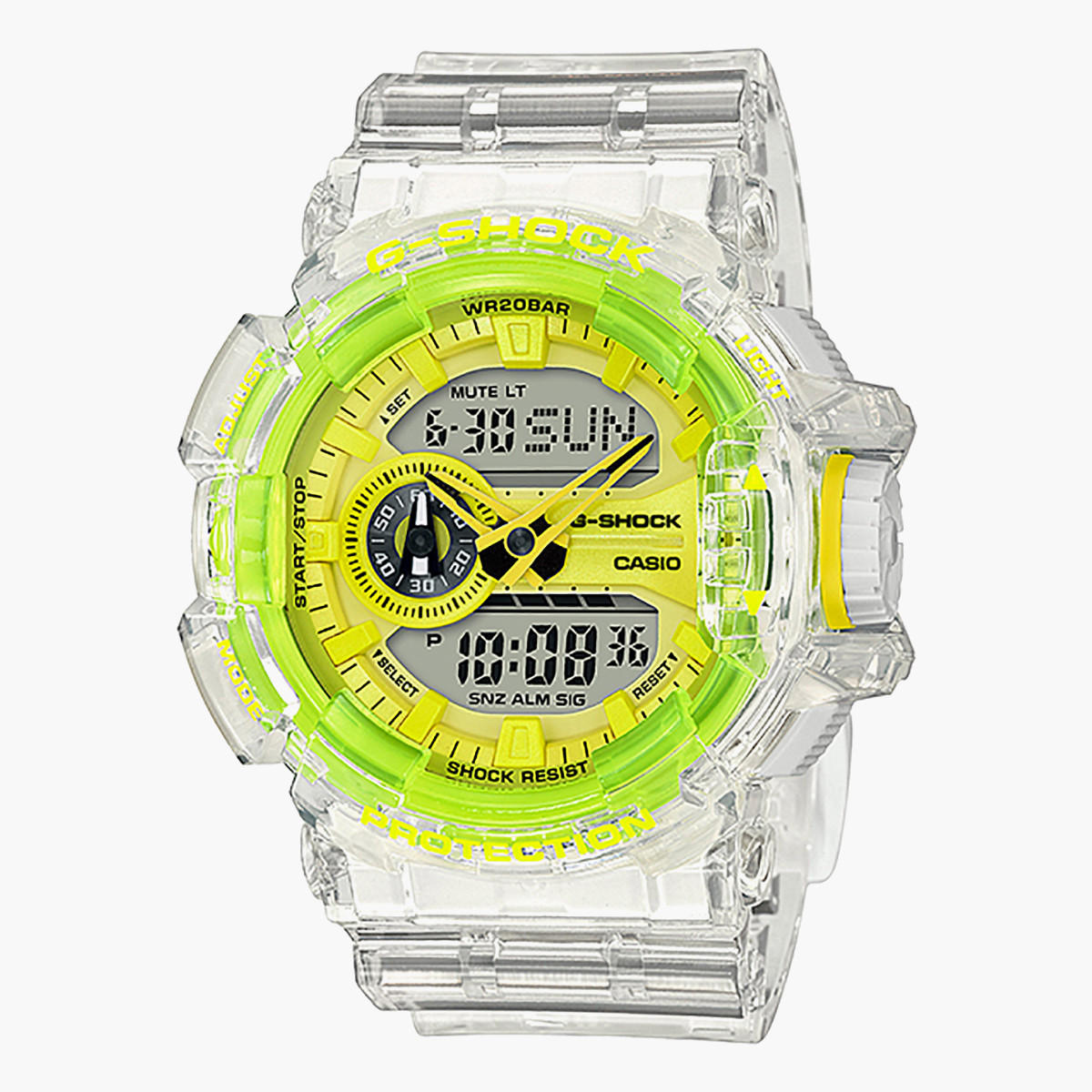 G -Shock Men's White Analog/Digital Resin Strap Watch -GA-400SK-1A9DR-men-watchesandjewellery-watches-image-1